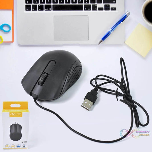 Computer / Laptop Wired Optical Mouse, M-022 (1 Pc) - infinityexculsivestore.com