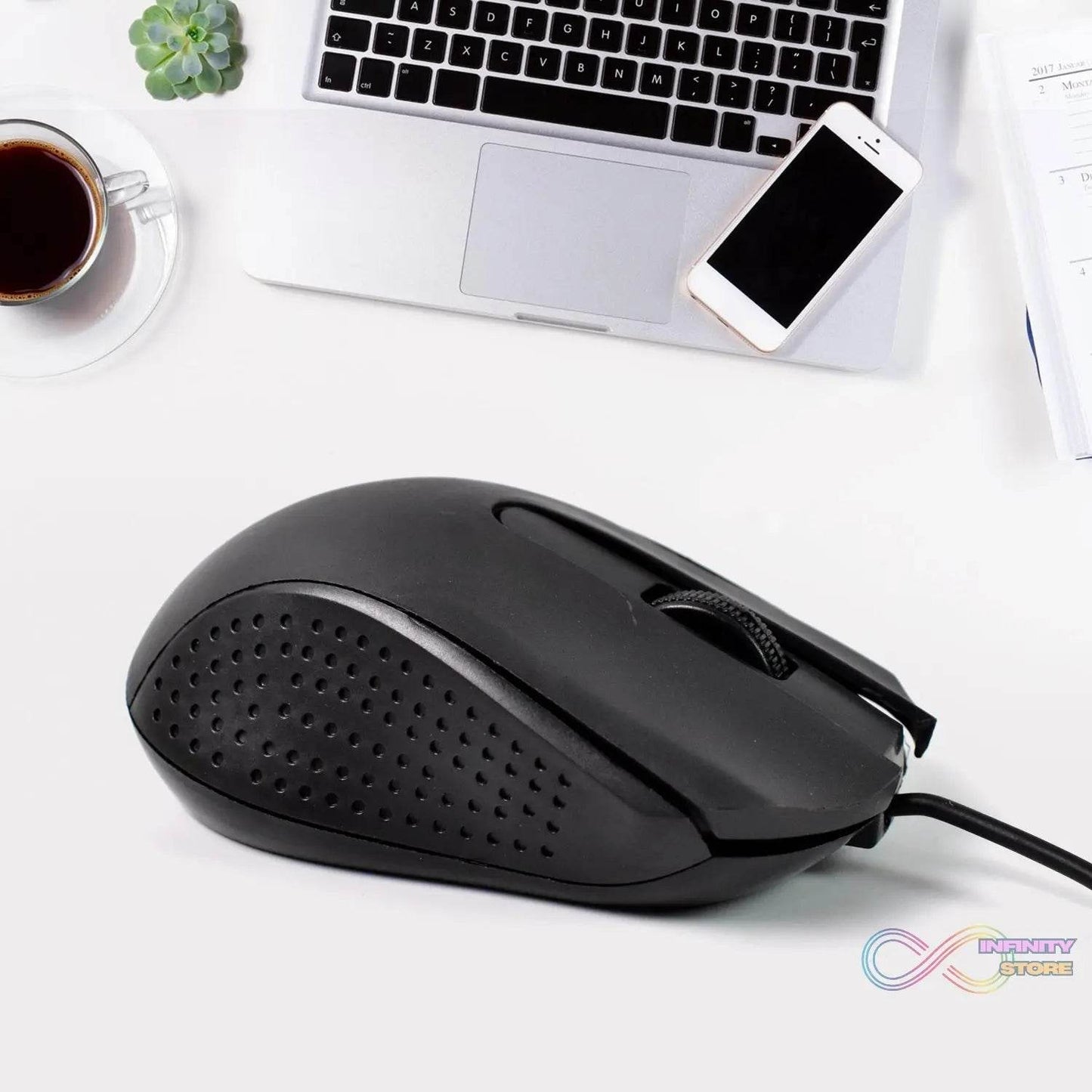 Computer / Laptop Wired Optical Mouse, M-022 (1 Pc) - infinityexculsivestore.com