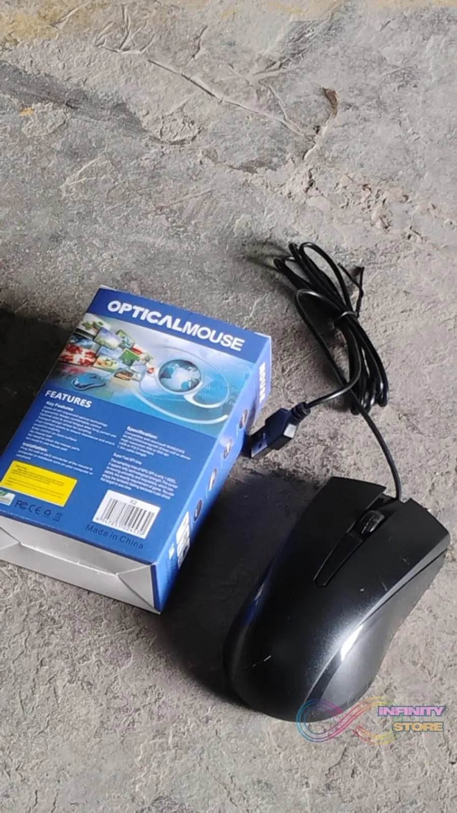 Computer / Laptop Wired Optical Mouse, X2 (1 Pc) - infinityexculsivestore.com
