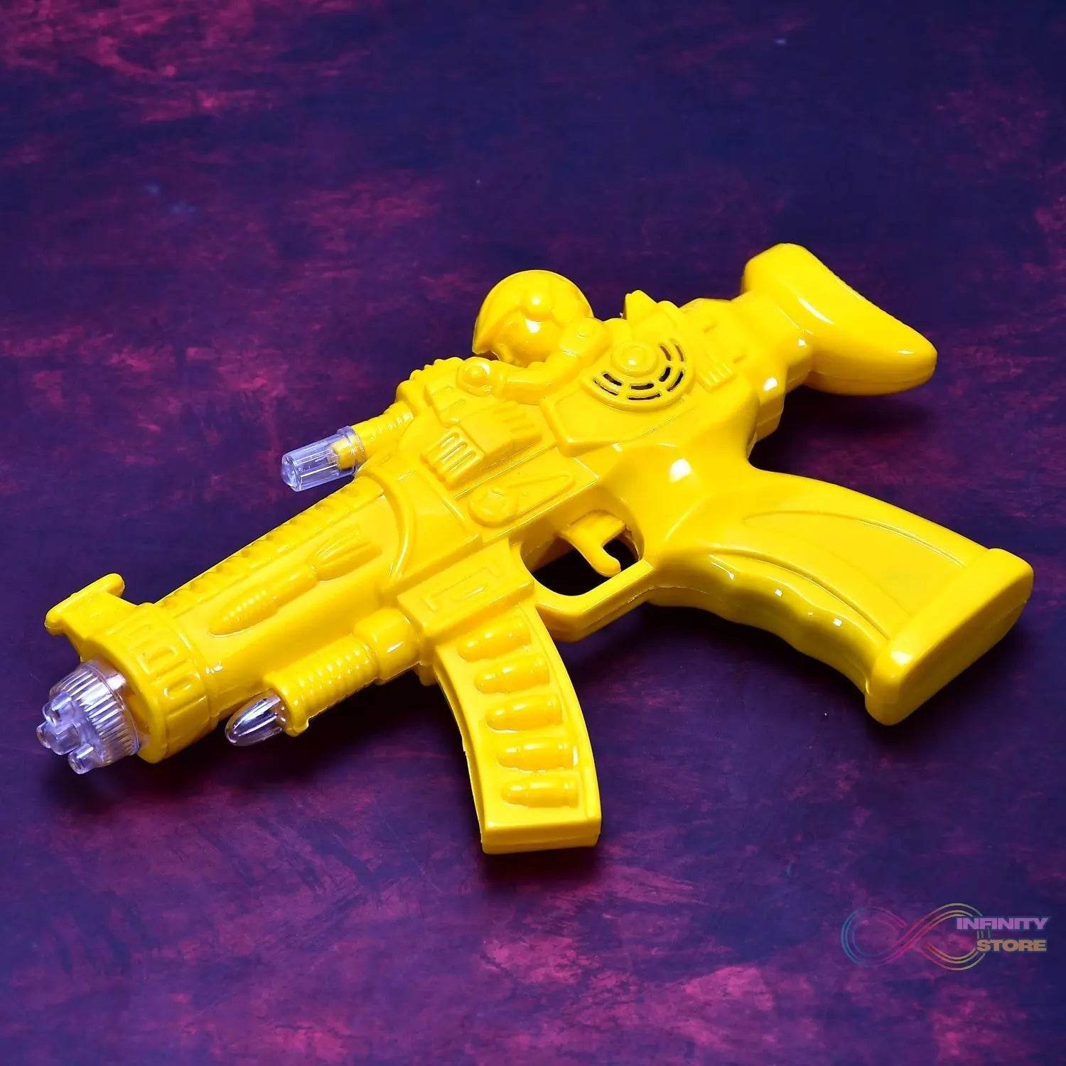 Concept Musical Transparent Glow Gear Gun With Rainbow Light ( 1 pcs ) - infinityexculsivestore.com