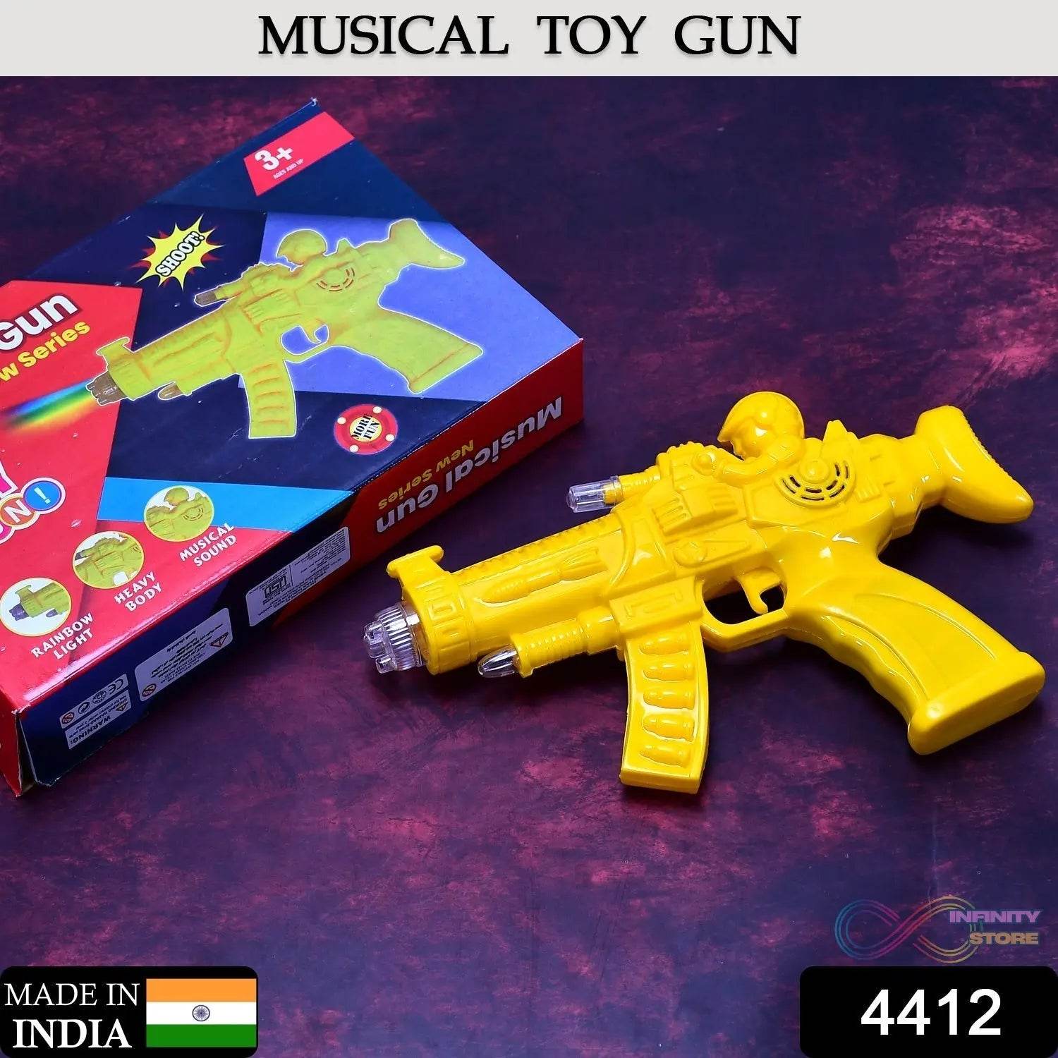 Concept Musical Transparent Glow Gear Gun With Rainbow Light ( 1 pcs ) - infinityexculsivestore.com