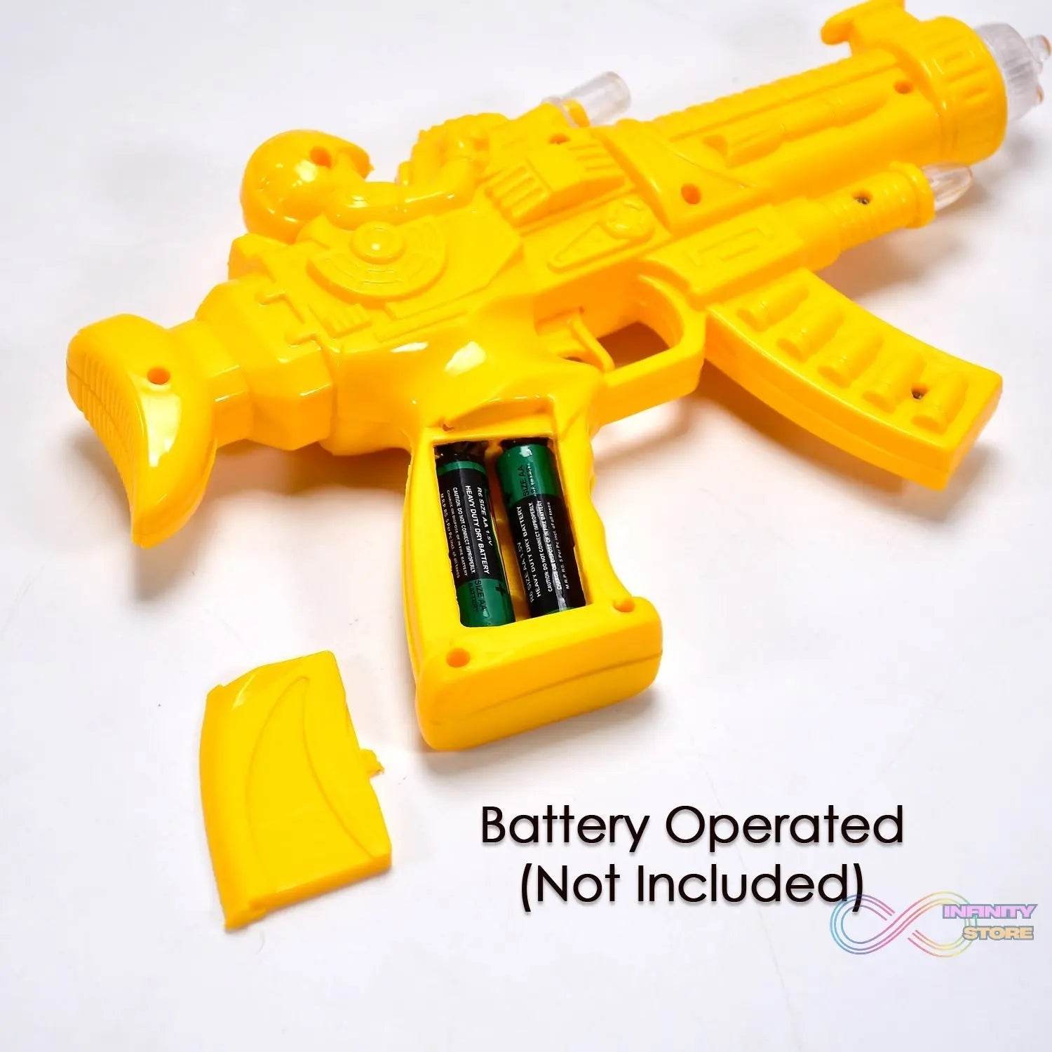 Concept Musical Transparent Glow Gear Gun With Rainbow Light ( 1 pcs ) - infinityexculsivestore.com