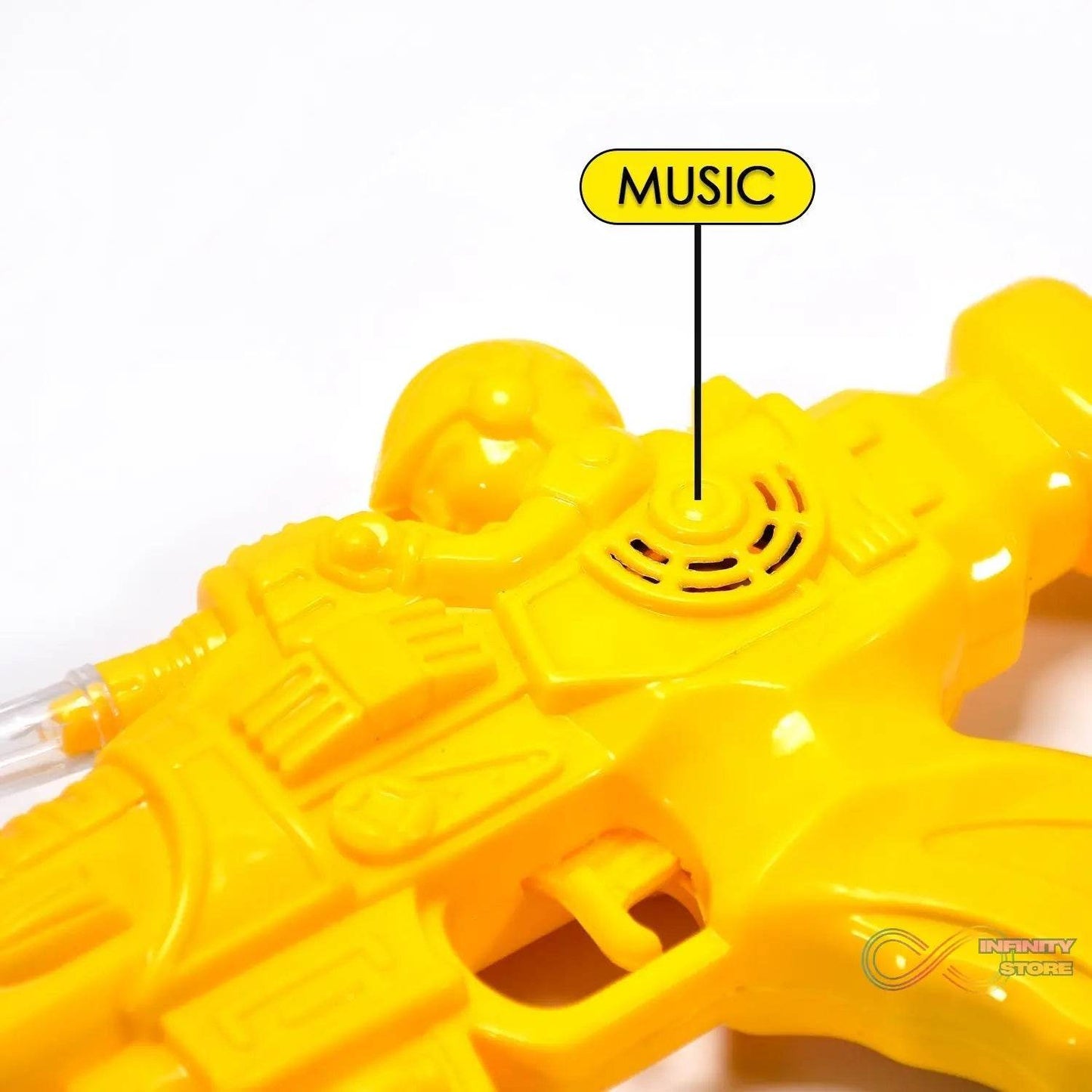 Concept Musical Transparent Glow Gear Gun With Rainbow Light ( 1 pcs ) - infinityexculsivestore.com