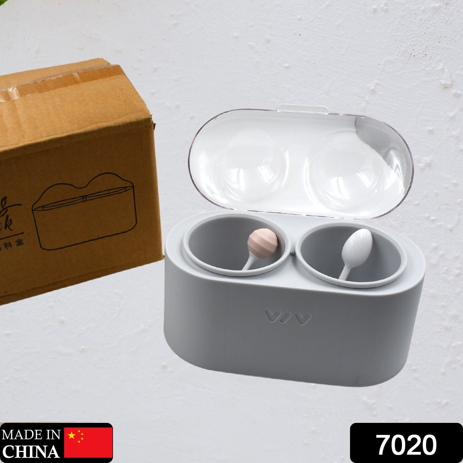 Spice Storage Containers, Condiment Jars, with Lid And Spoon, dust - proof And Moisture - proof, non - slip Bottom, tray Card Slot Design, detachable, easy To Clean, used To Contain Various Seasonings, plastic - infinityexculsivestore.com