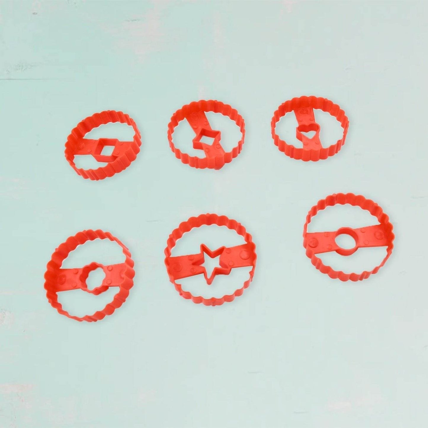 Cookie Cutters Set Plastic Easter Biscuit Cutting Tool for DIY Cake Decoration Fondant Biscuit Cookie Pastry Sandwich (6 Pc Set ) - infinityexculsivestore.com