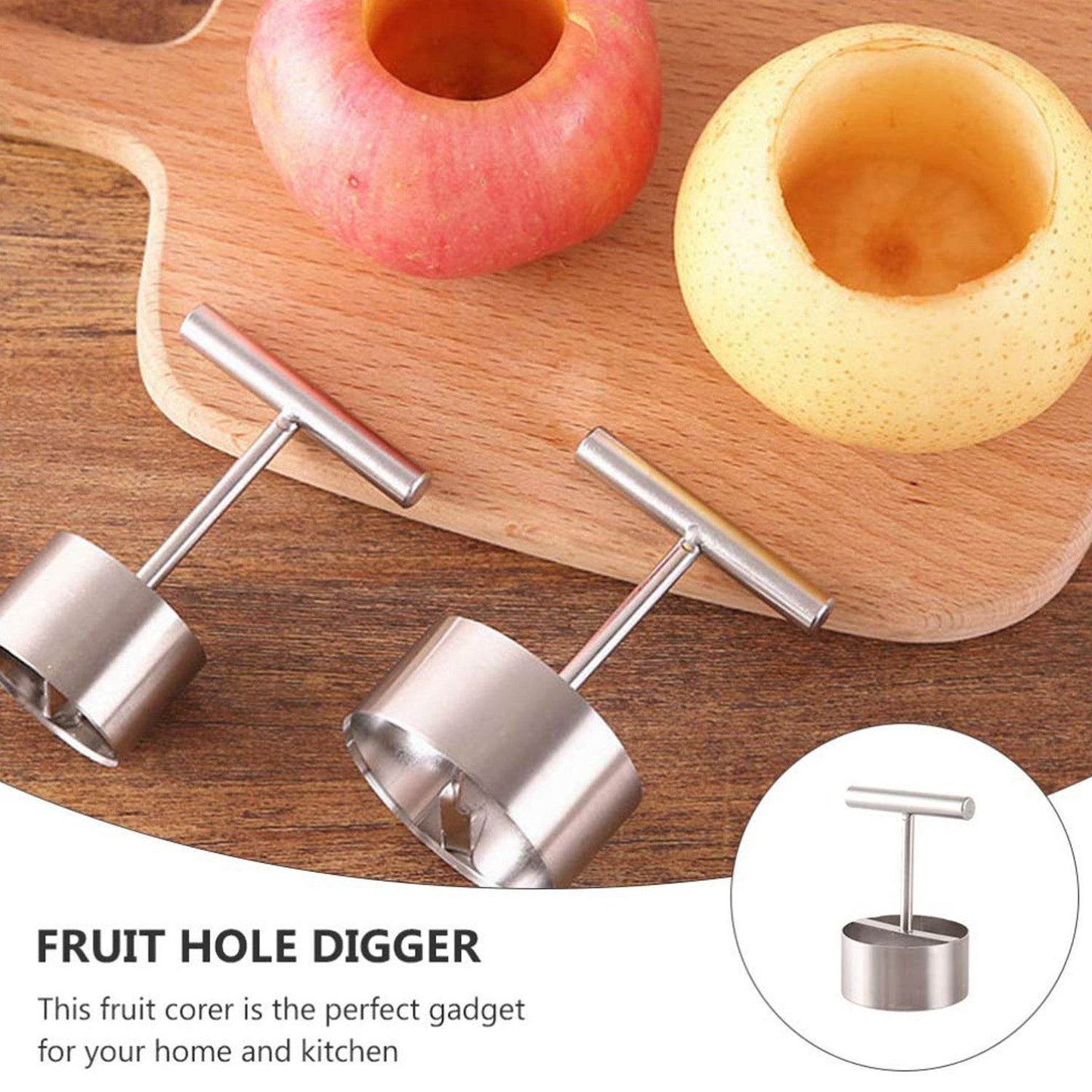Corer Pear Core Separator Vegetable Core Remover Seeder Cutter Pitter Fruit Hole Remover Coring Tool (1 Pc) - infinityexculsivestore.com
