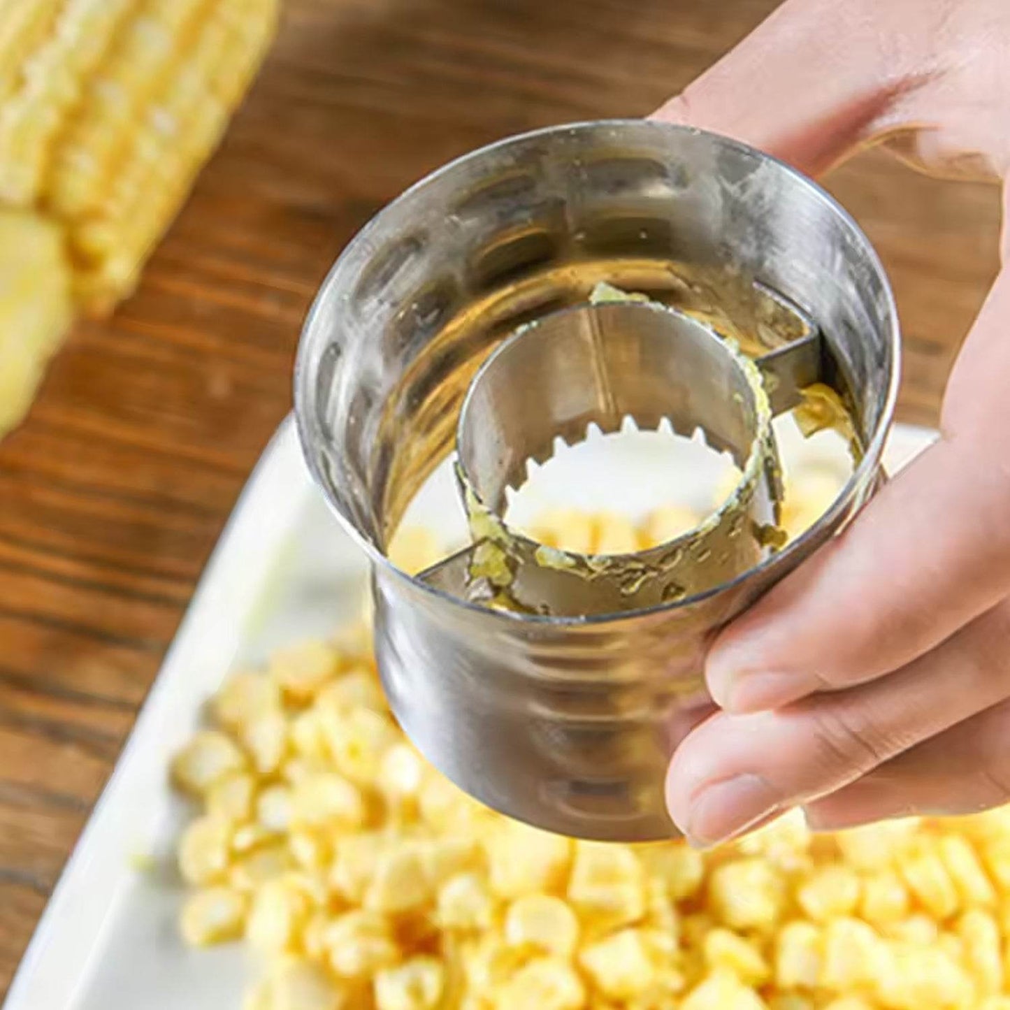 Corn Cutter Stainless Steel Stripping Kernels Remover (1 Pc) - infinityexculsivestore.com