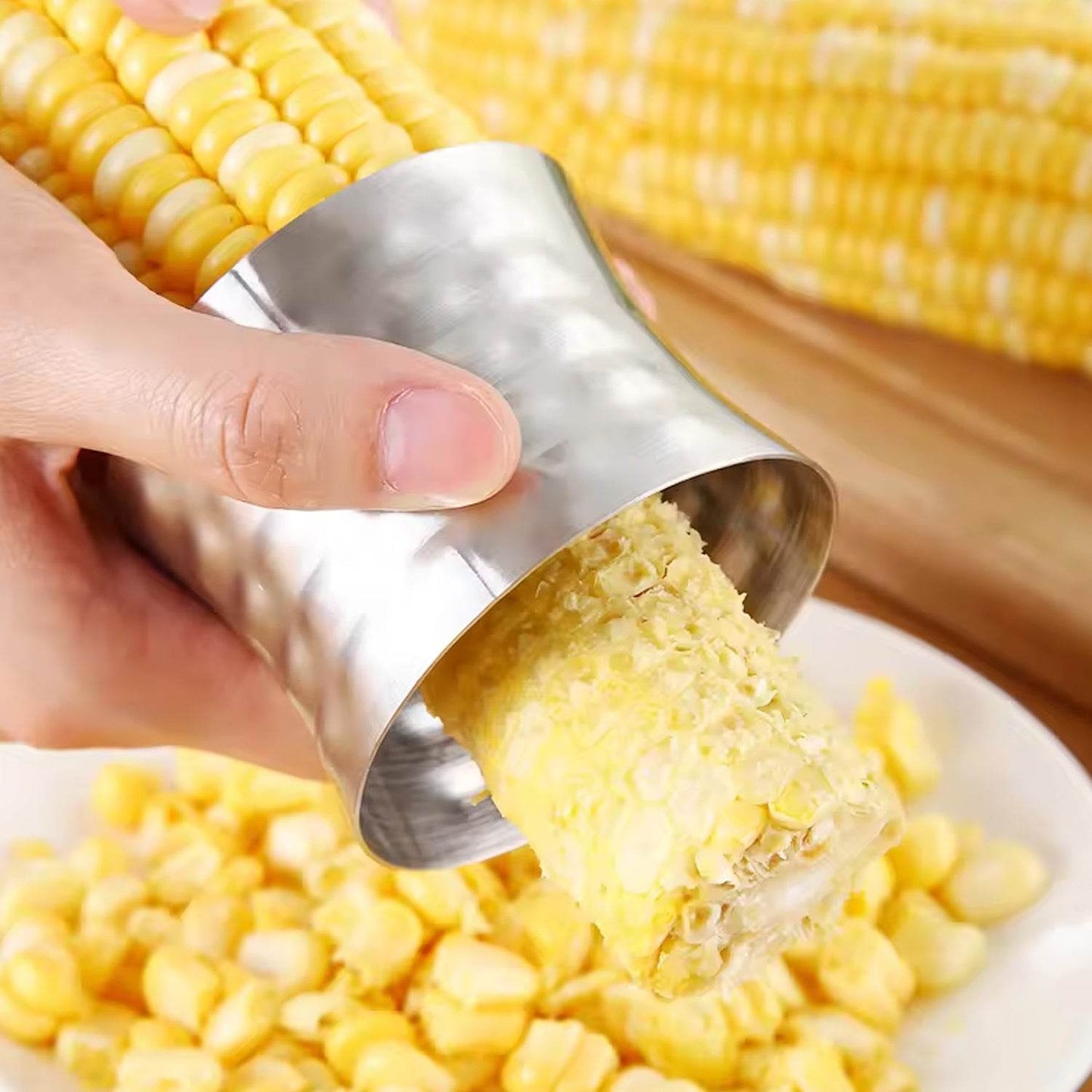 Corn Cutter Stainless Steel Stripping Kernels Remover (1 Pc) - infinityexculsivestore.com