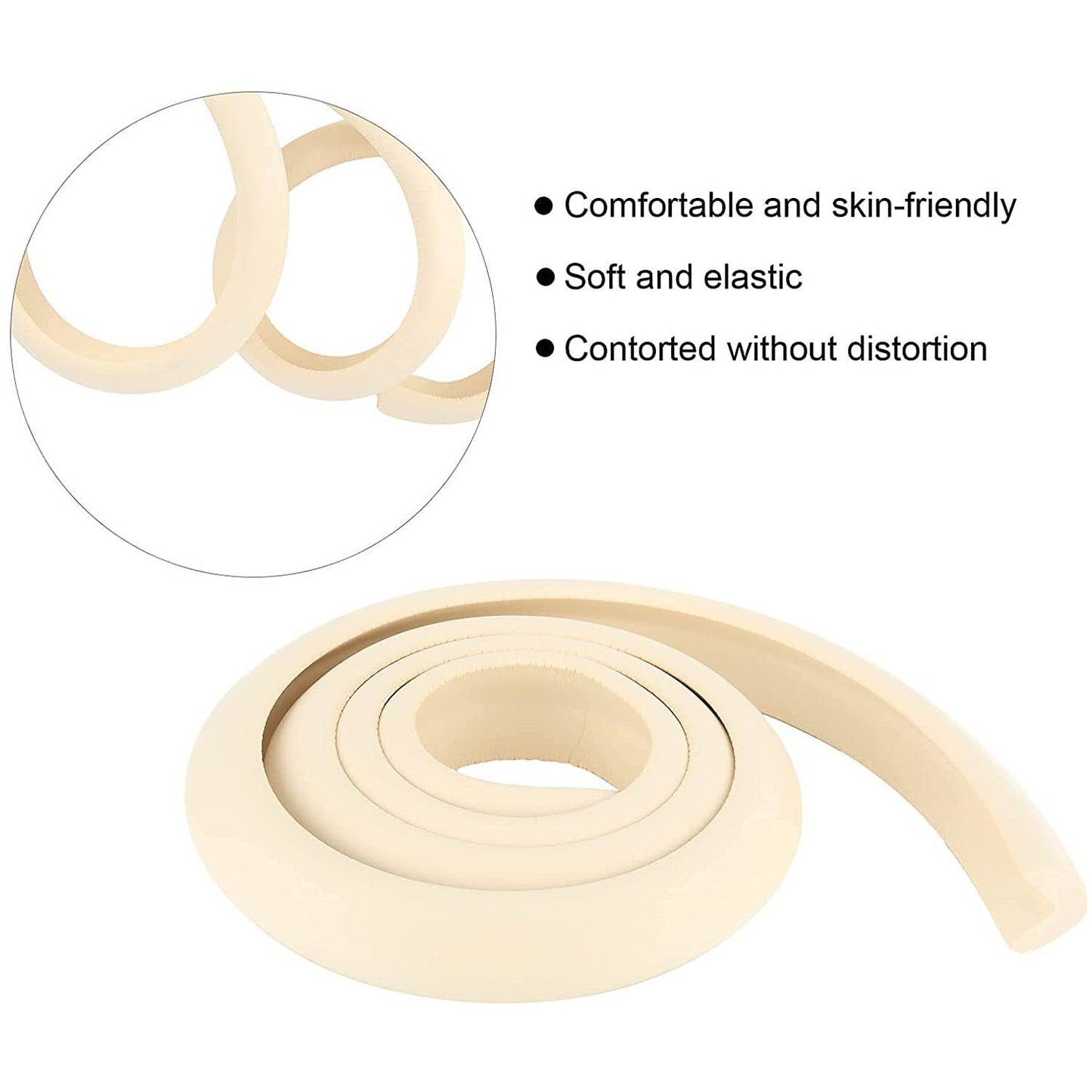 Corner Proofing Edge Protector Safe Corner Cushion for Table, Baby Safety Bumper Guard,Furniture, Bed, Soft Rubber Corner Protectors for Kids (2 Mtr) - infinityexculsivestore.com