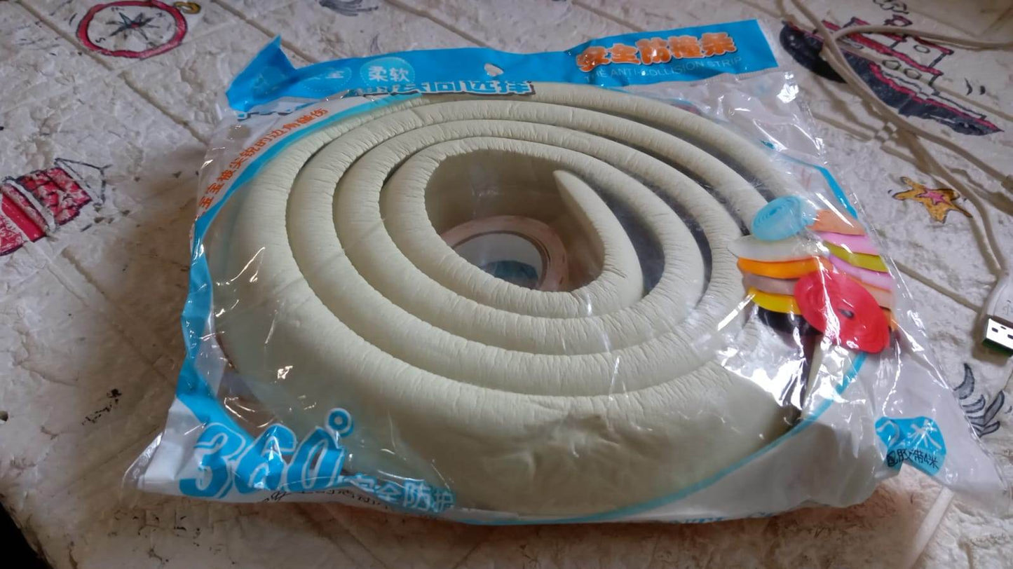 Corner Proofing Edge Protector Safe Corner Cushion for Table, Baby Safety Bumper Guard,Furniture, Bed, Soft Rubber Corner Protectors for Kids (2 Mtr) - infinityexculsivestore.com