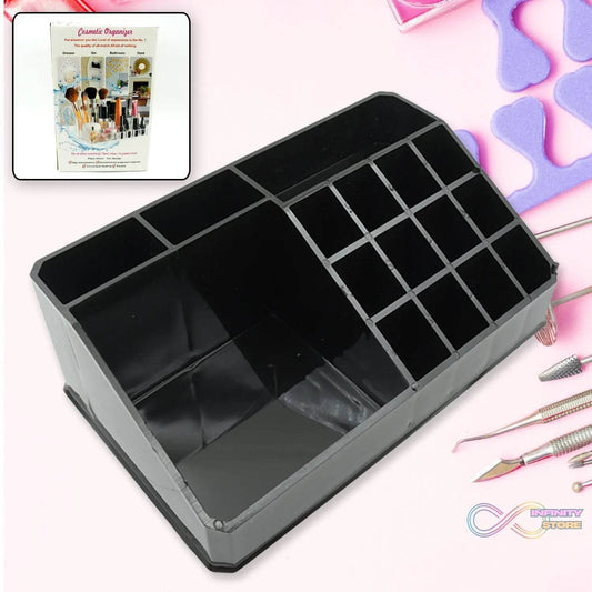 Cosmetic Organiser 16 Compartment Cosmetic Makeup Storage Organiser Box - infinityexculsivestore.com