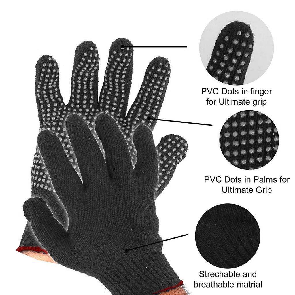 Cotton Polyester Mens Work Gloves - infinityexculsivestore.com