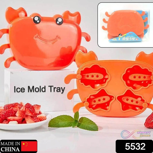 Crab Ice Mold Household Ice Cream Mold Popsicle Mold Silicone Ice Cream Popsicle Children's Ice Box Popsicle Box (1 Pc) - infinityexculsivestore.com