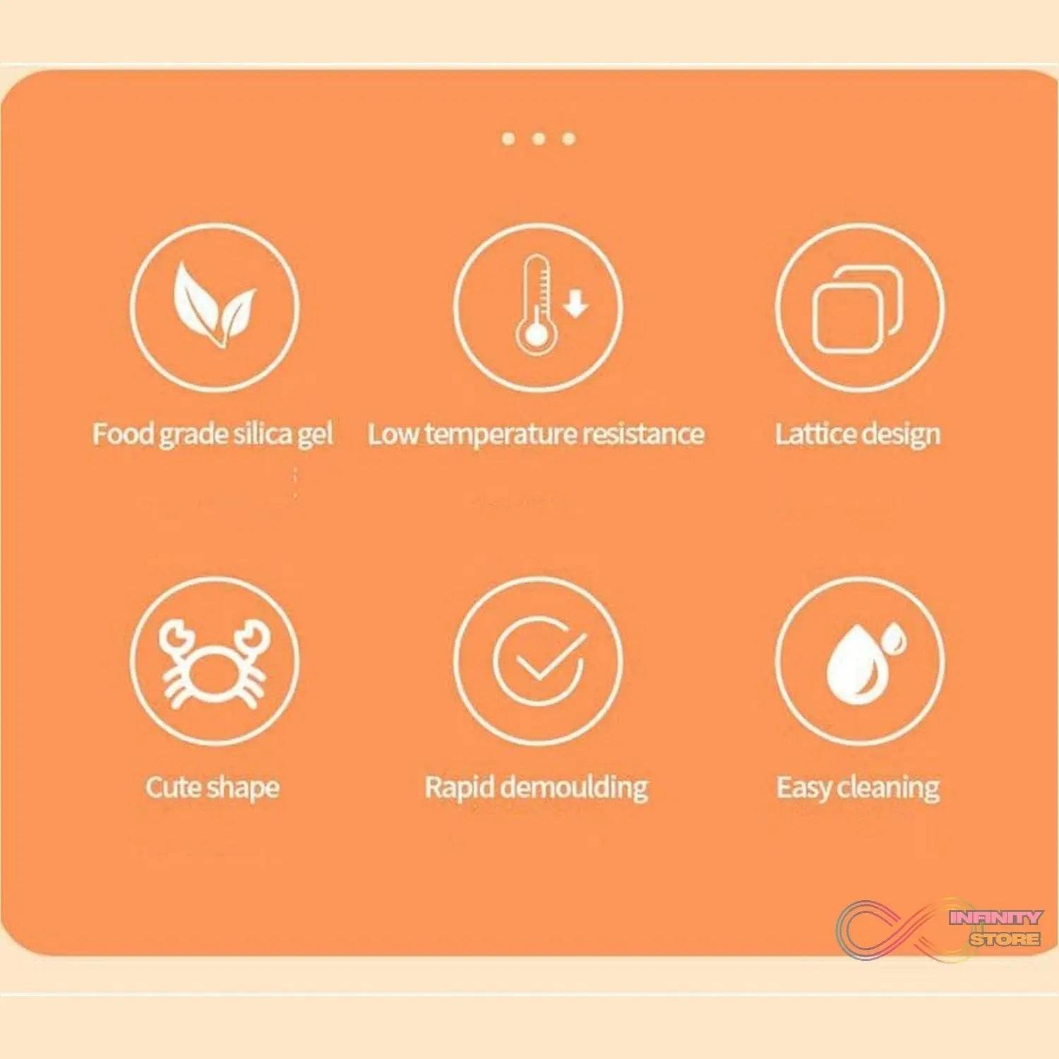 Crab Ice Mold Household Ice Cream Mold Popsicle Mold Silicone Ice Cream Popsicle Children's Ice Box Popsicle Box (1 Pc) - infinityexculsivestore.com