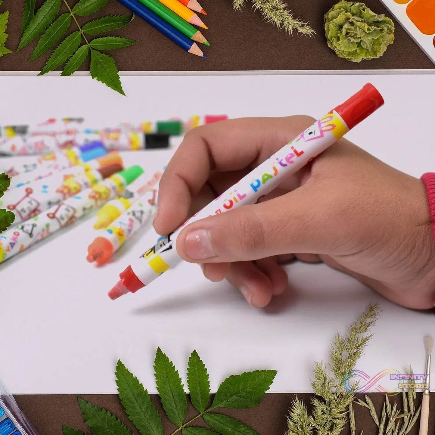 Crayons - 12 Colours Washable Testable Non-Toxic Jumbo Crayons for Toddlers - infinityexculsivestore.com