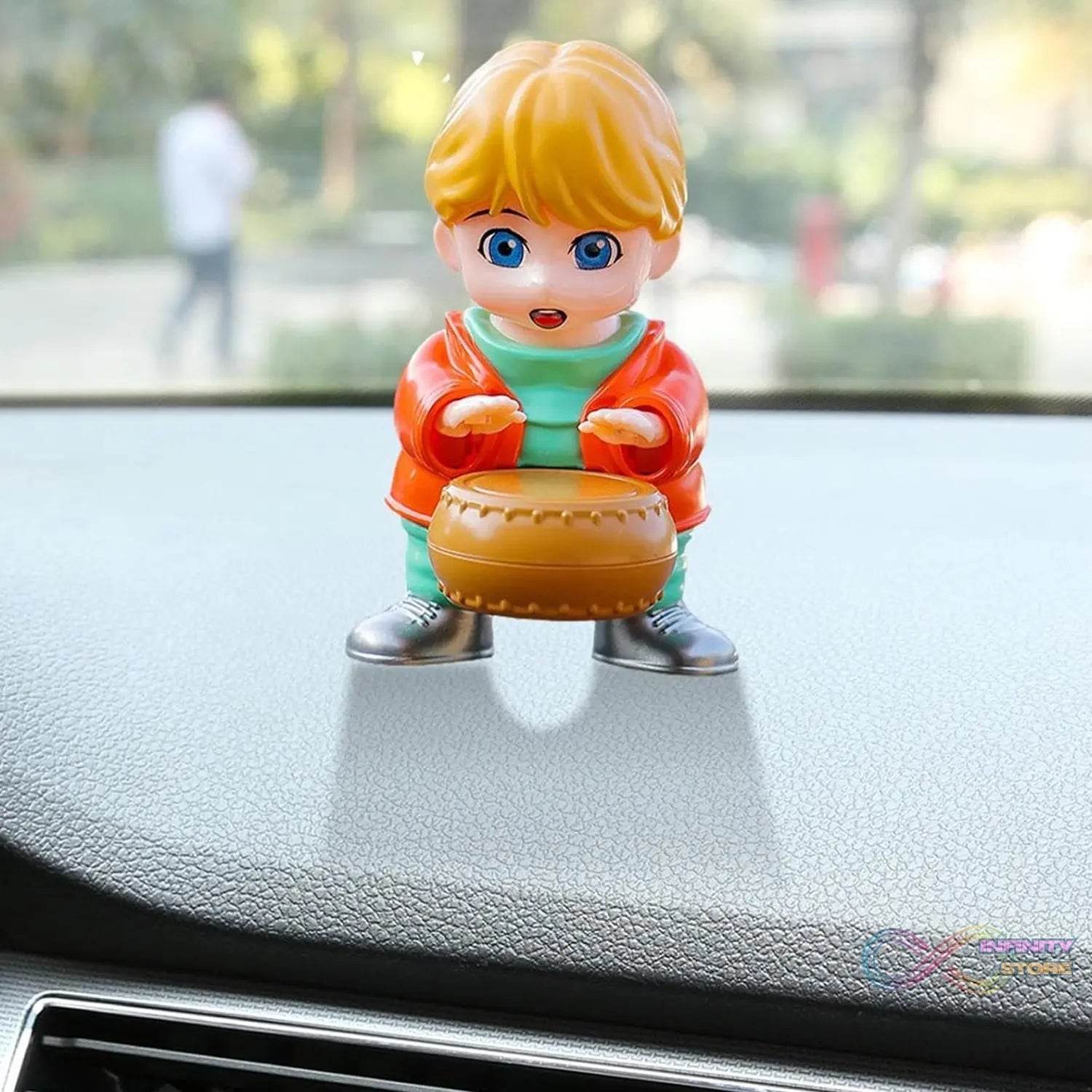 Creative Solar Drummer Car Aromatherapy, Solar Powered Car Air Freshener (1 Pc) - infinityexculsivestore.com