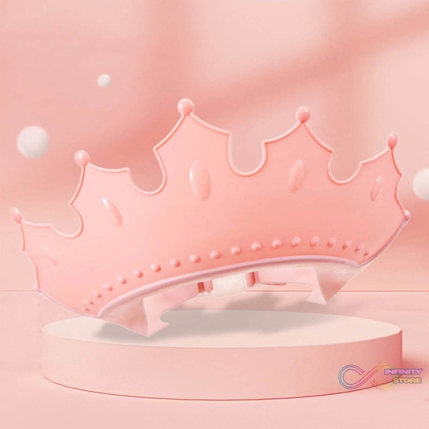 Crown Baby Shower Cap Adjustable Crown Baby Child Protection, Eye Protection, Ear Protection, Adjustable Swim Cap, Waterproof and Adjustable for Kids and Babies - infinityexculsivestore.com
