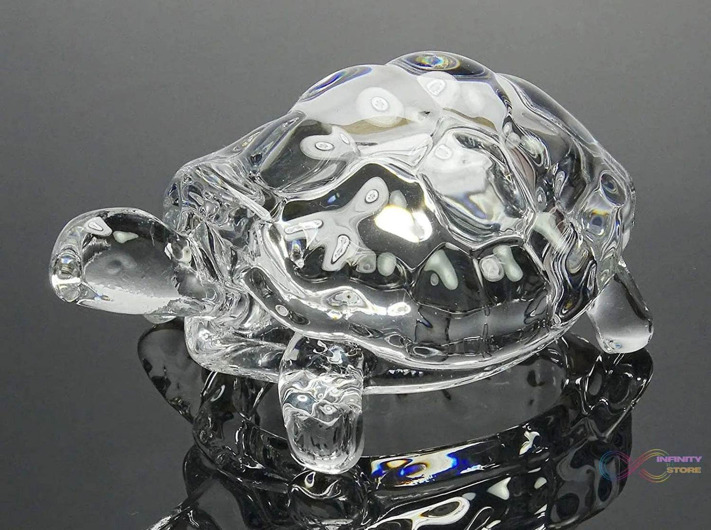 Crystal Glass Turtle-Tortoise for Feng Shui and Vastu - infinityexculsivestore.com