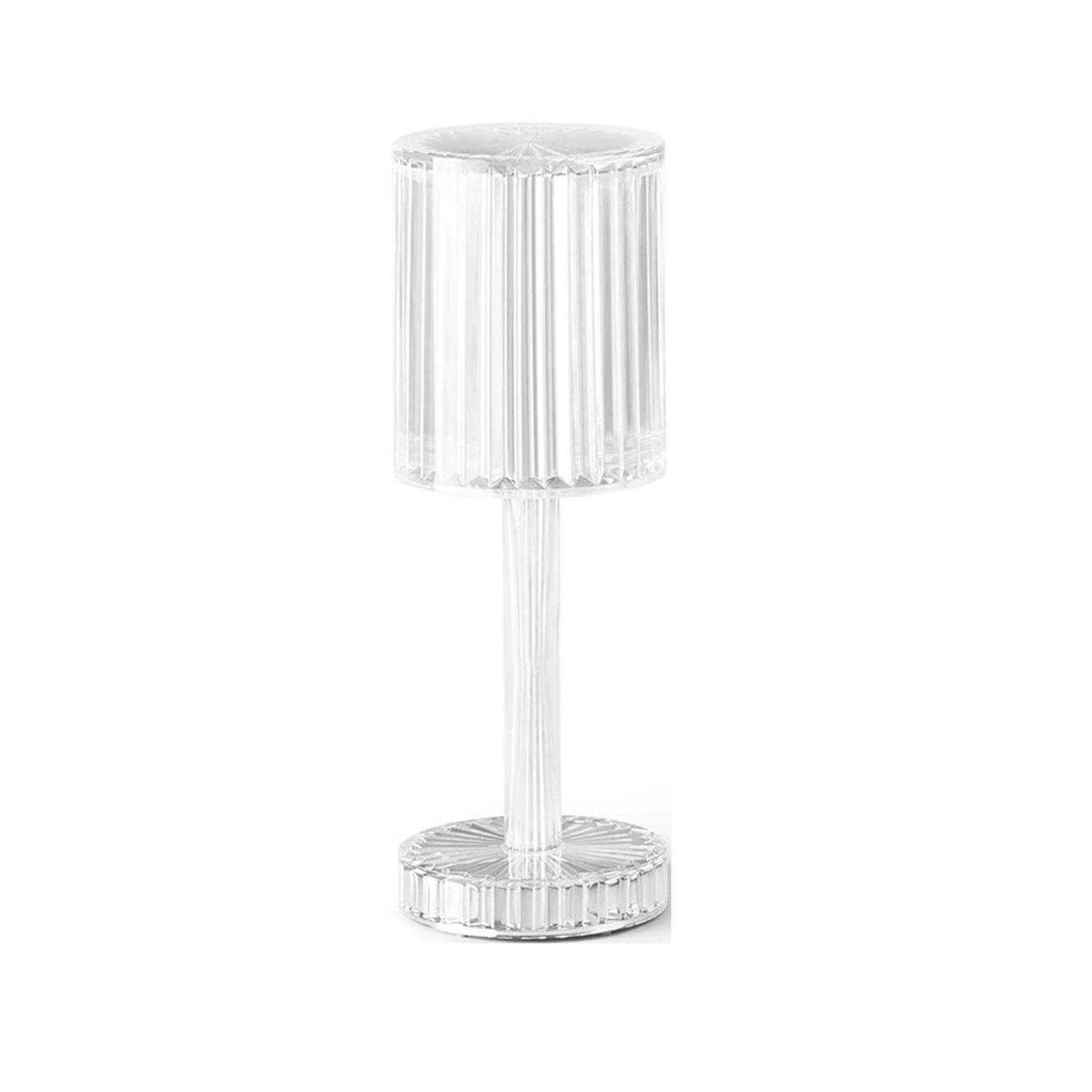 Crystal Table Lamp , Touch Control Atmosphere Nightstand Lamp With USB Charging Line - infinityexculsivestore.com