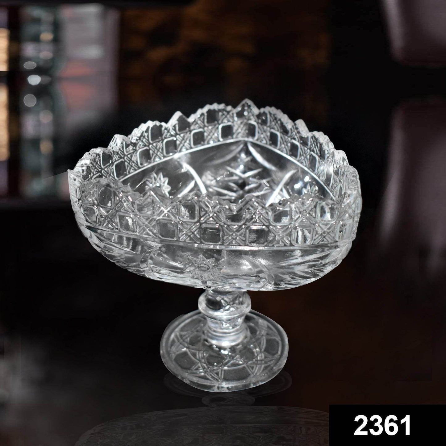 Crystal Touch Beautiful Decorative Designer Fruit Glass Bowl - infinityexculsivestore.com