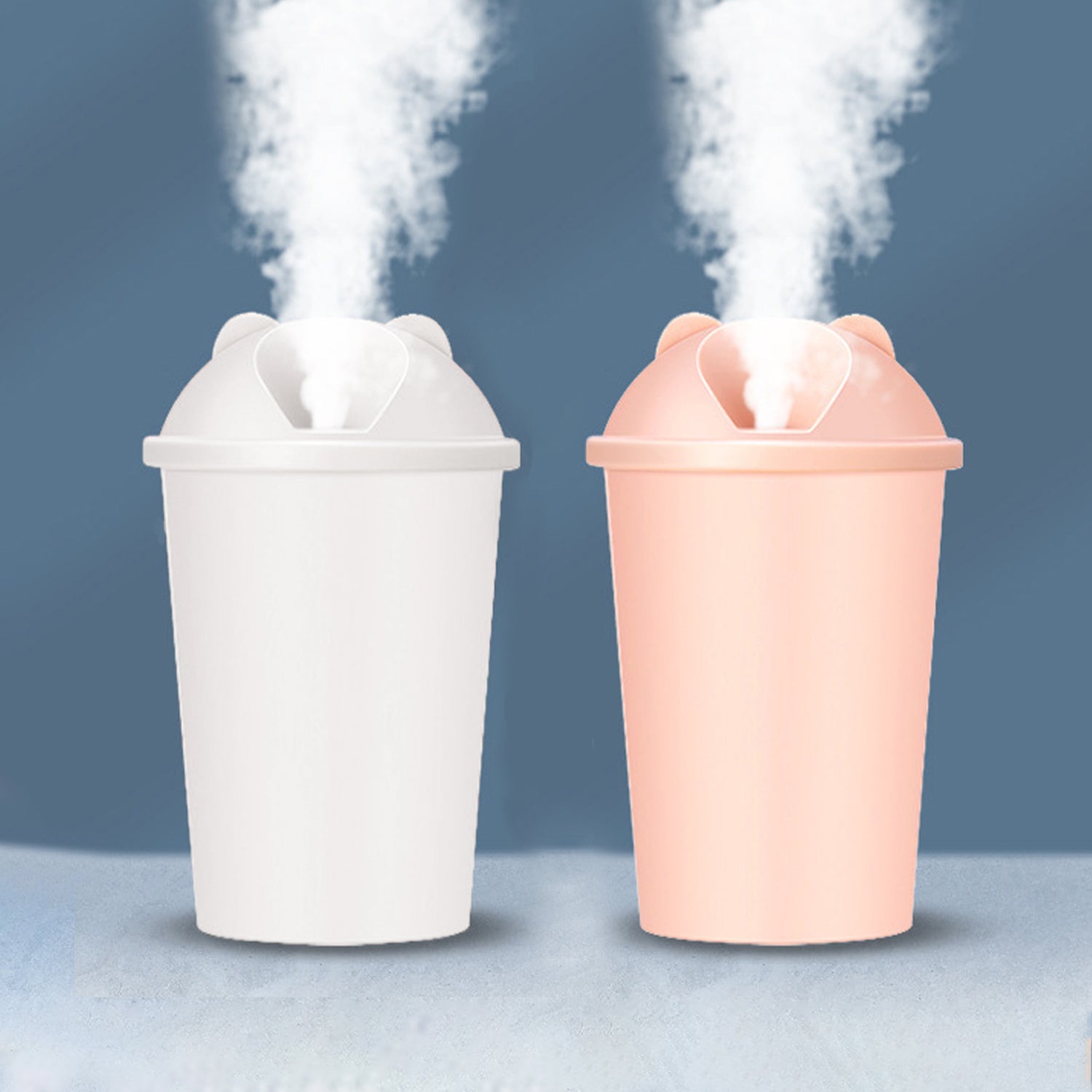 Cute Bear Shape USB Humidifiers Cup (1 Pc / Multicolor Light) - infinityexculsivestore.com
