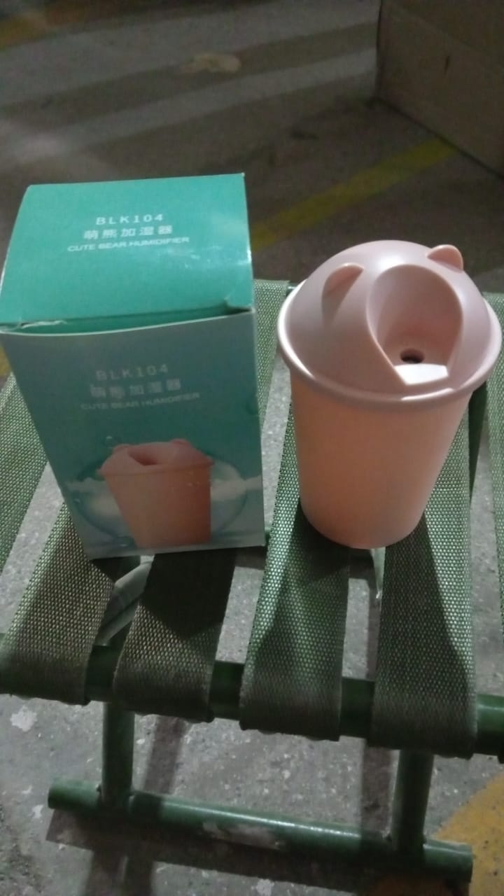 Cute Bear Shape USB Humidifiers Cup (1 Pc / Multicolor Light) - infinityexculsivestore.com