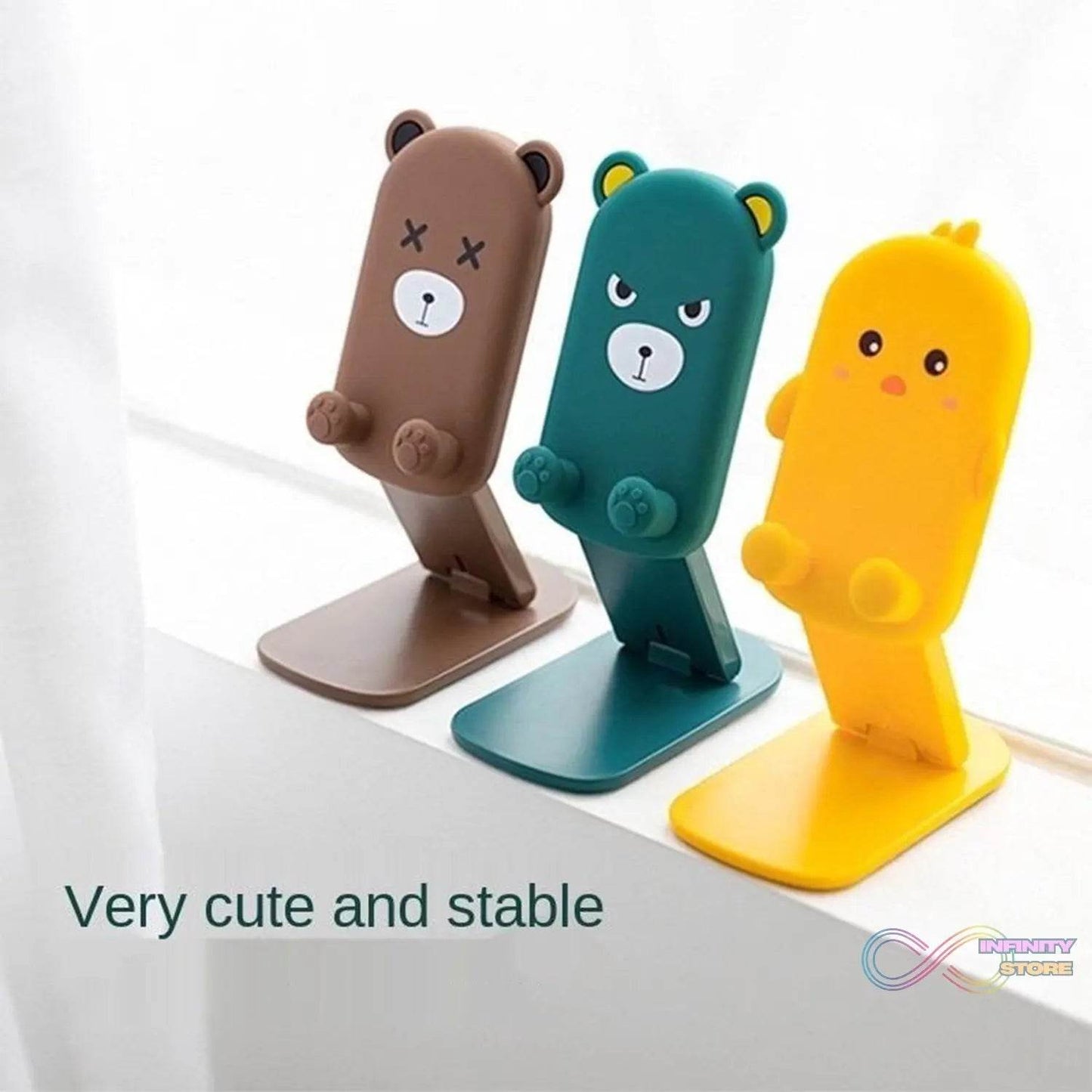 Cute Cartoon Design Multi-Angle Adjustable Foldable Mobile Stand - infinityexculsivestore.com