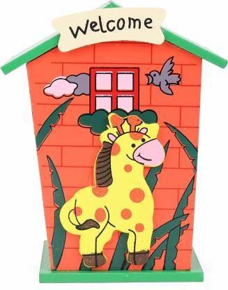 Cute Cartoon House Shaped Lovely Wooden Piggy Bank Money Bank - infinityexculsivestore.com