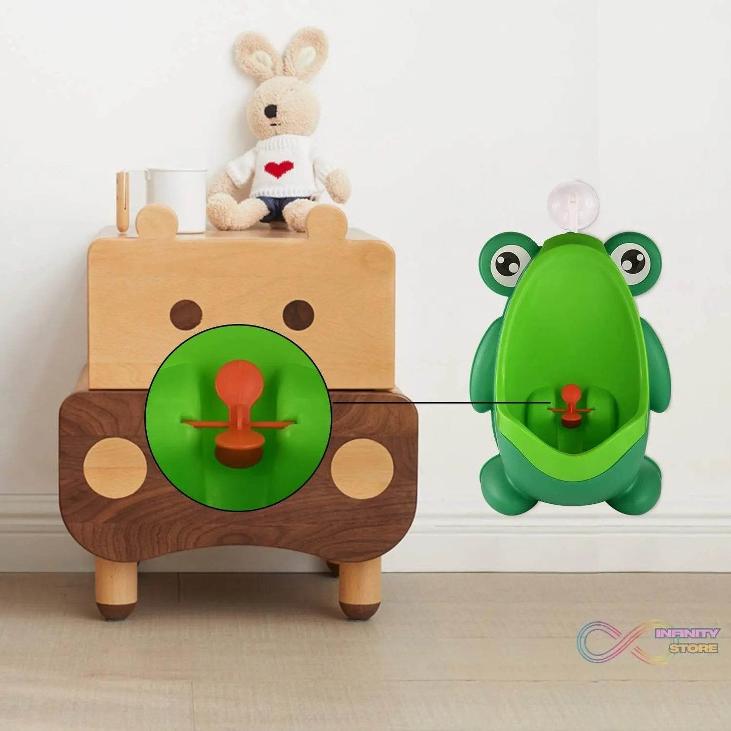 Cute Frog Standing Potty Training Urinal for Boys - Toilet with Funny Aiming Target - infinityexculsivestore.com