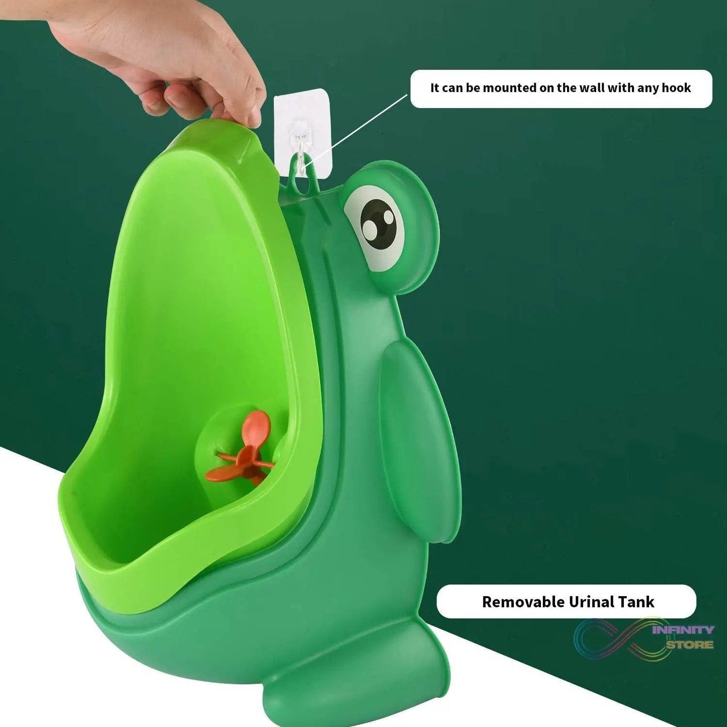 Cute Frog Standing Potty Training Urinal for Boys - Toilet with Funny Aiming Target - infinityexculsivestore.com