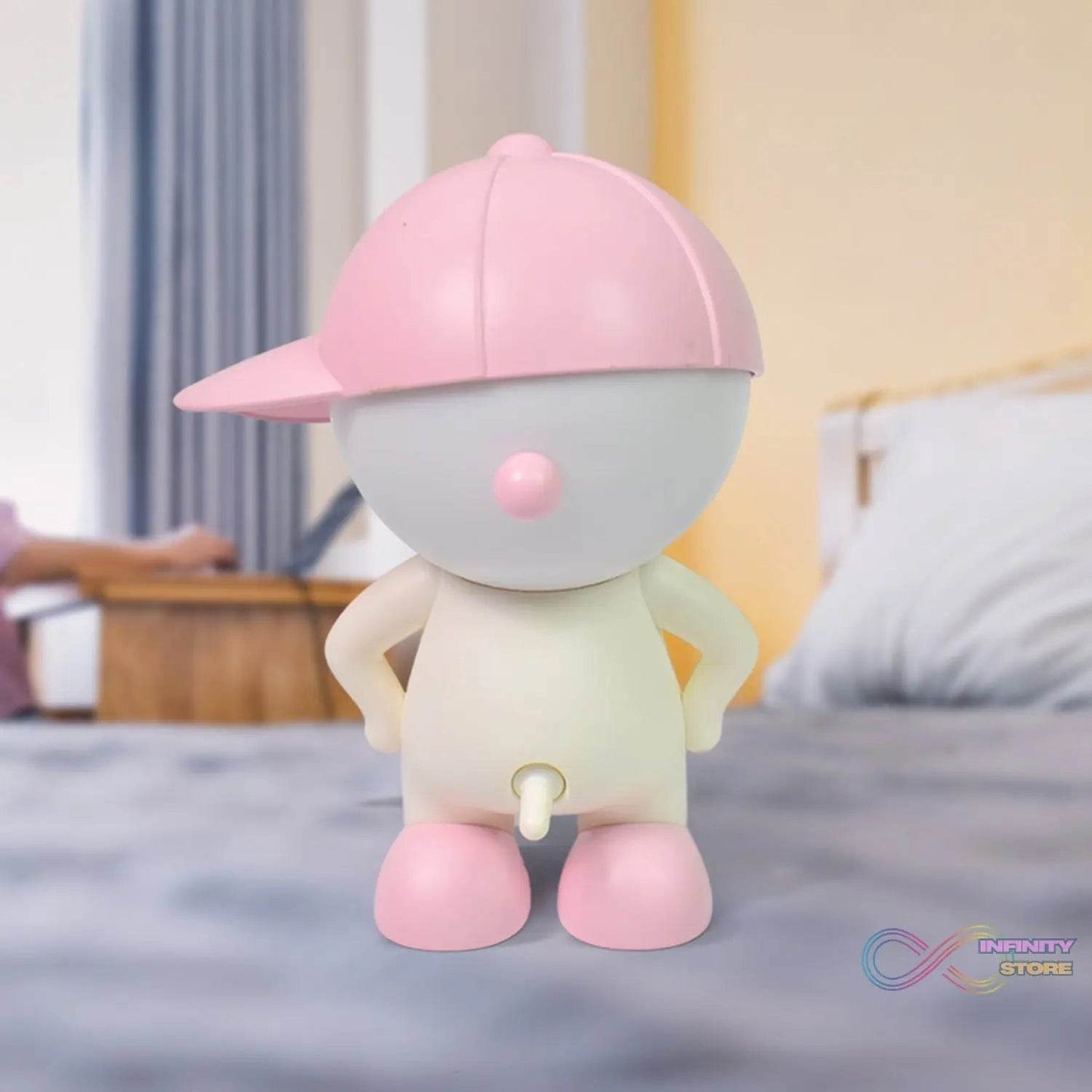 Cute Lovely Cartoon Design LED Desk Night Light With Plastic Head Cap (1 Pc) - infinityexculsivestore.com
