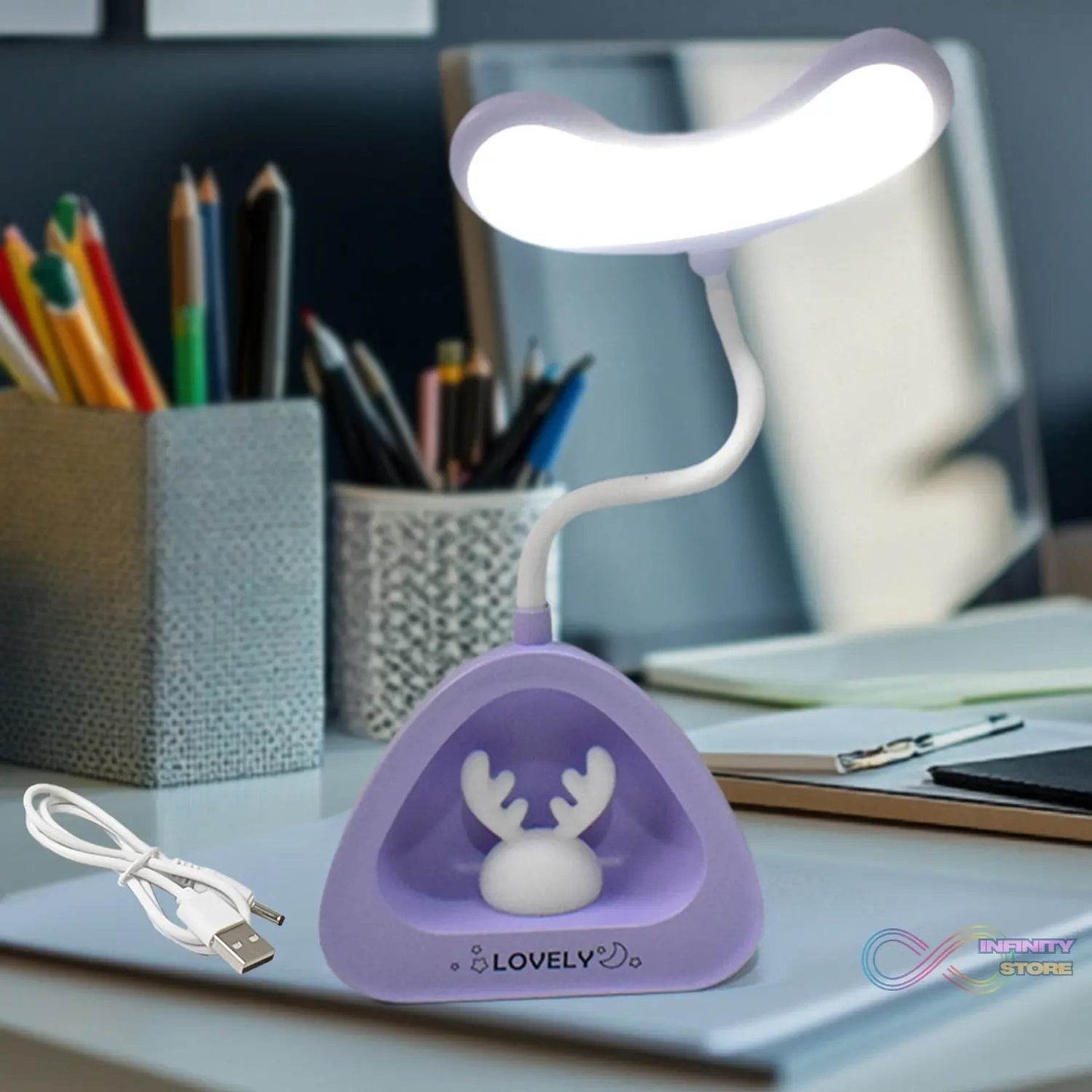 Cute Lovely LED Desk Light, LED Lamps Button Control (1 Pc) - infinityexculsivestore.com