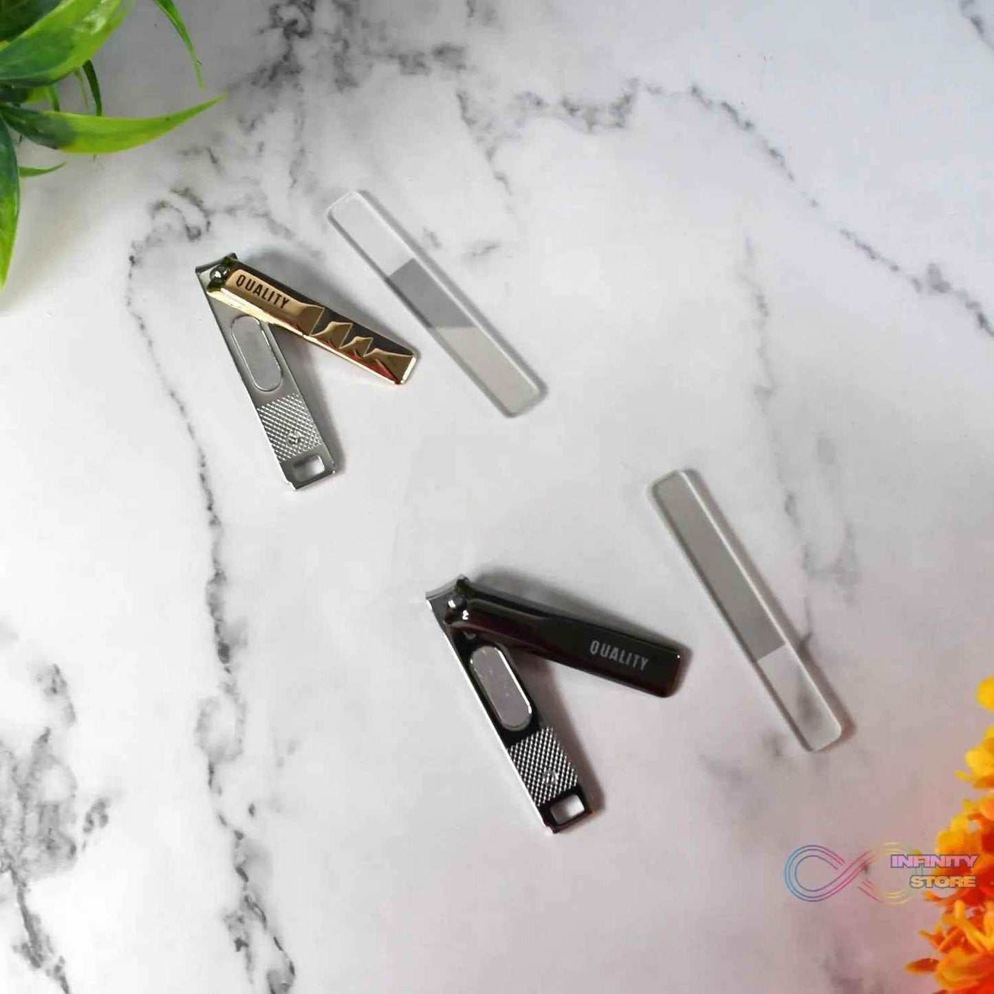 Cute Nail Clipper with Nail Catcher, Nail File - Stainless Steel (1 Pc) - infinityexculsivestore.com