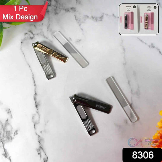Cute Nail Clipper with Nail Catcher, Nail File - Stainless Steel (1 Pc) - infinityexculsivestore.com