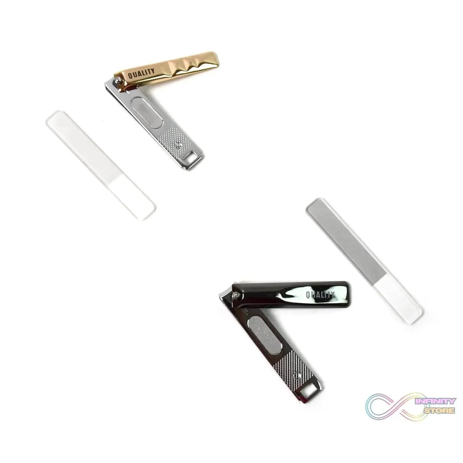 Cute Nail Clipper with Nail Catcher, Nail File - Stainless Steel (1 Pc) - infinityexculsivestore.com