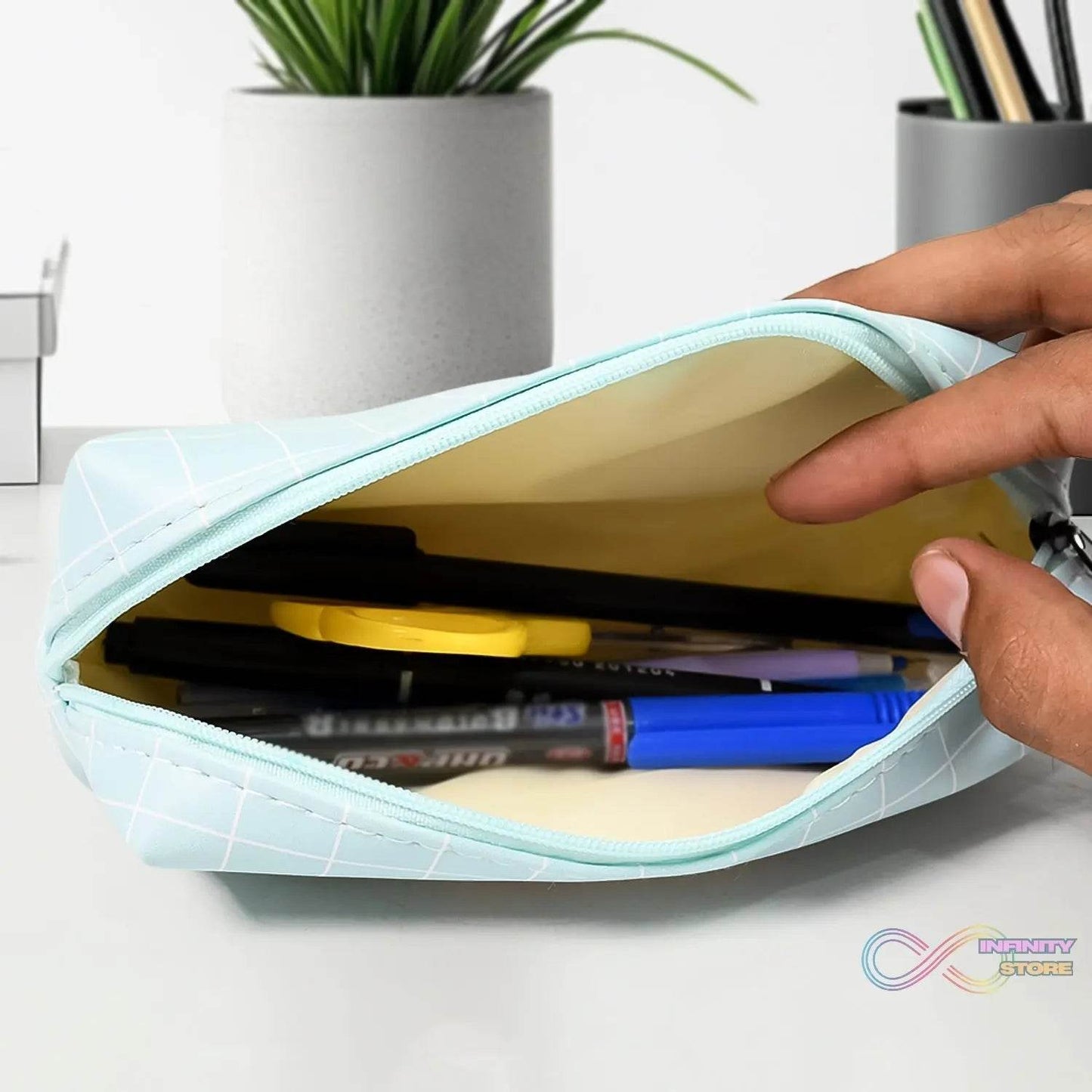 Cute Pencil Pouch Pencil Case Waterproof Stationery Bag (1 Pc) - infinityexculsivestore.com