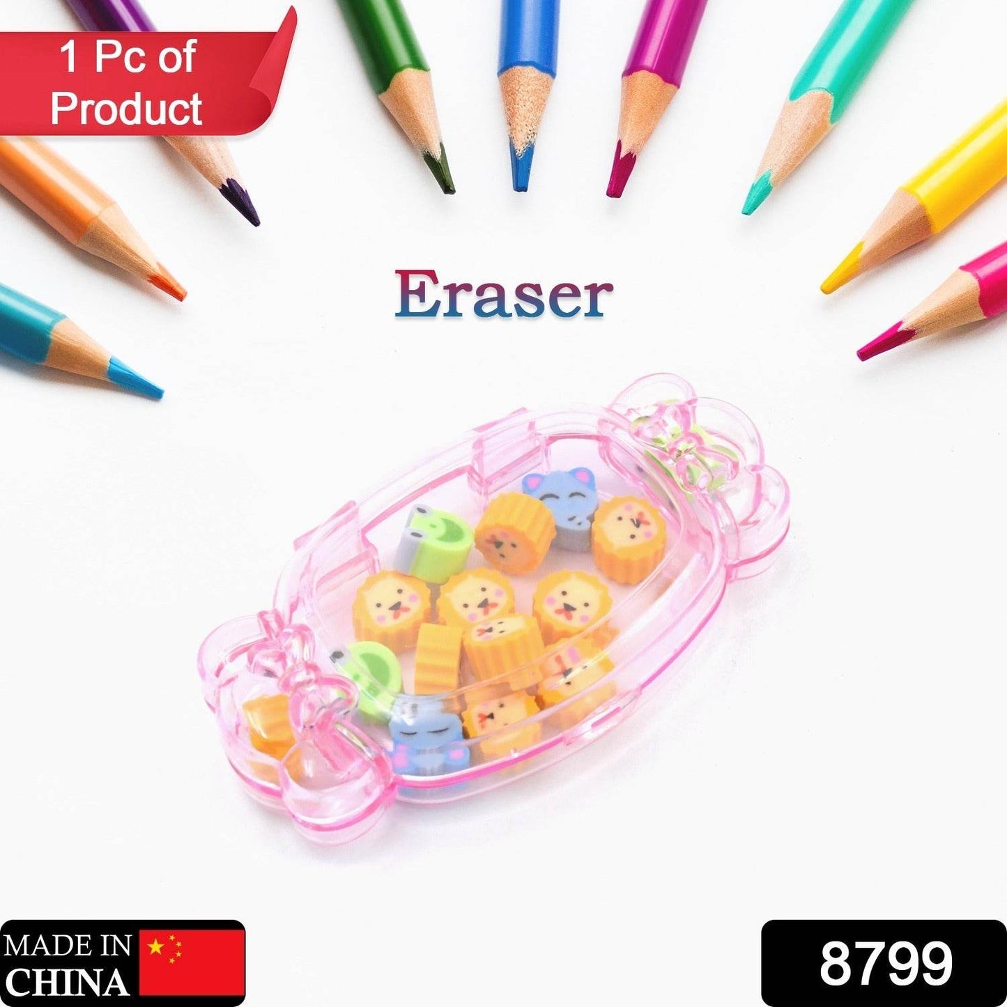 Cute School Eraser Set Cute Eraser Multi Design Rubber Erasers For Pencil Cleaning Stationery School Student Girl Kids (15 pc In1 Set) - infinityexculsivestore.com