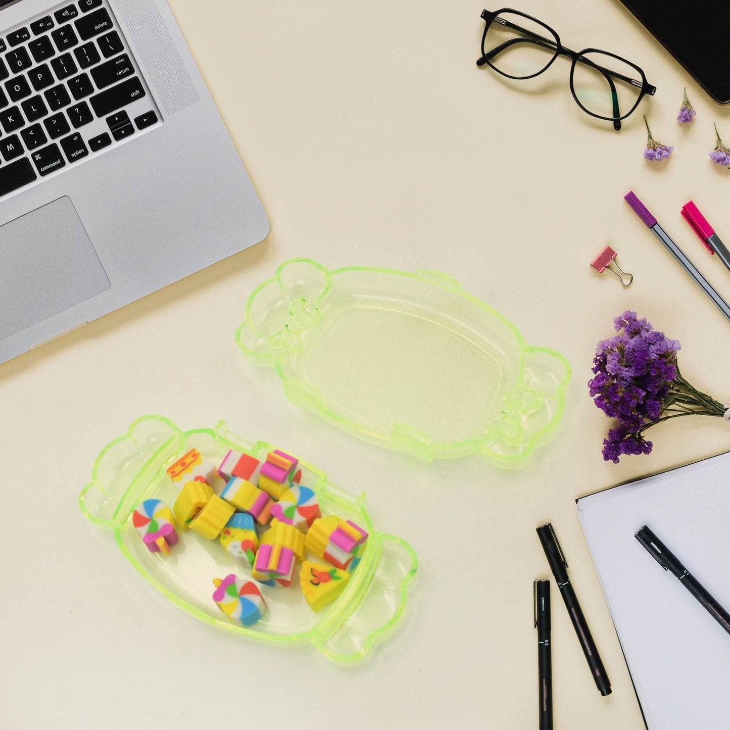 Cute School Eraser Set Cute Eraser Multi Design Rubber Erasers For Pencil Cleaning Stationery School Student Girl Kids (15 pc In1 Set) - infinityexculsivestore.com