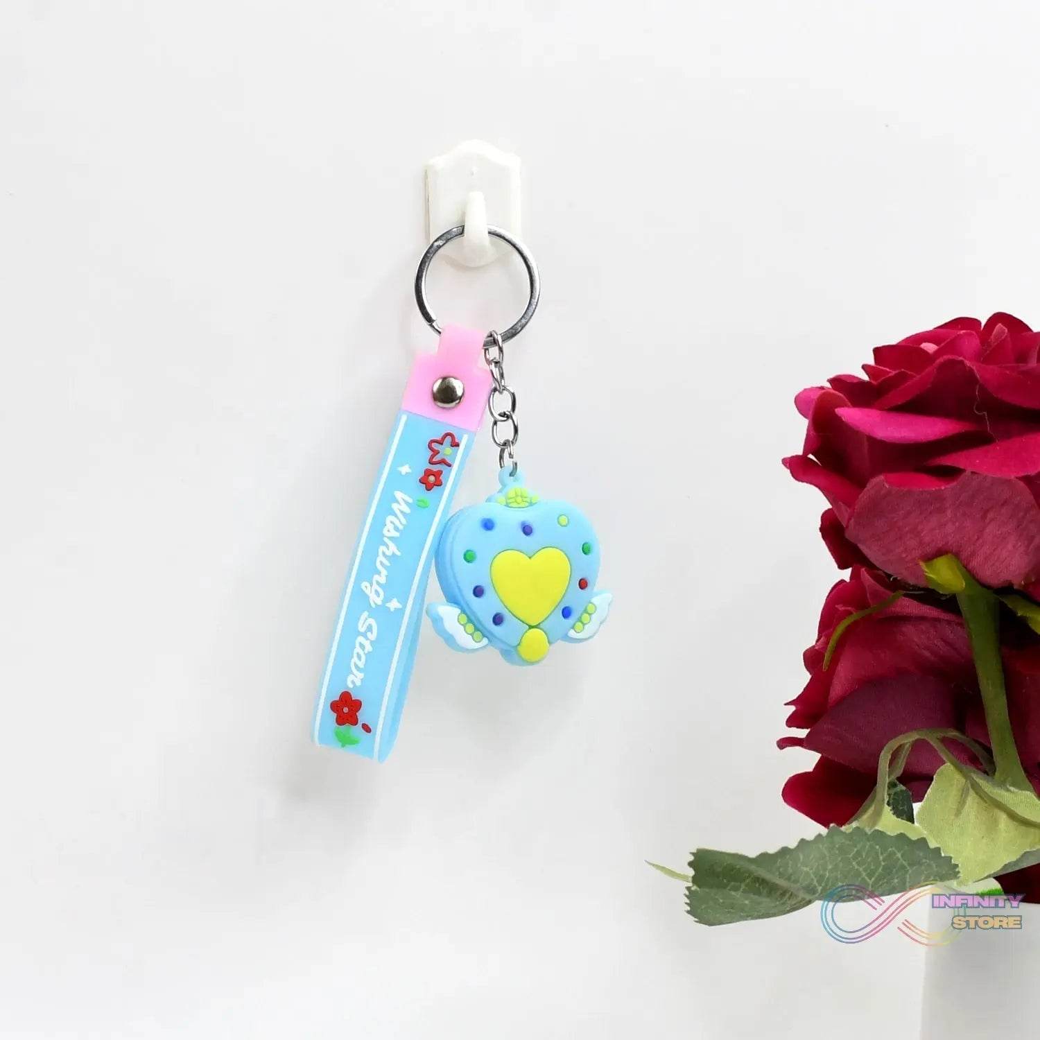 Cute Silicone 3D Key Chain with Metal Hook & Strap (Pack of 1) - infinityexculsivestore.com