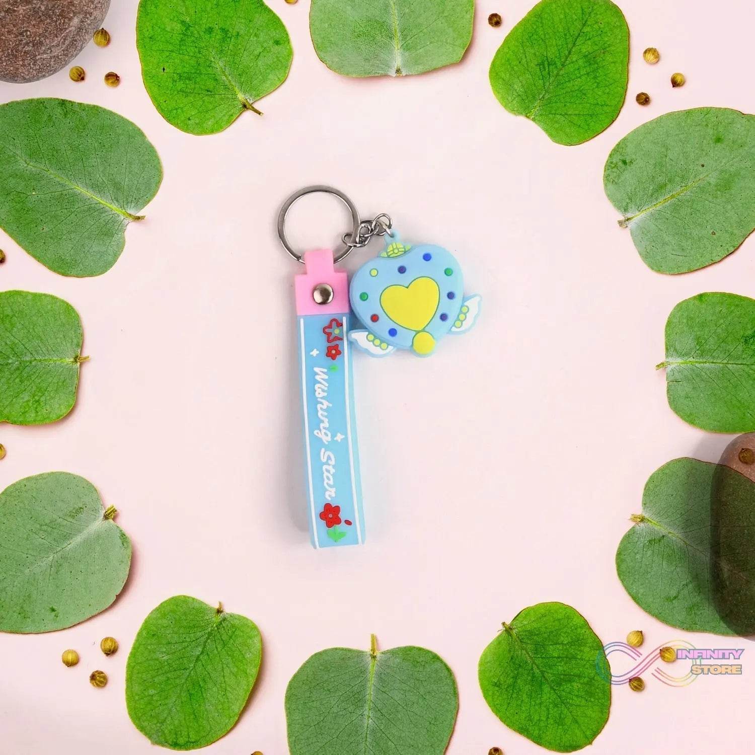 Cute Silicone 3D Key Chain with Metal Hook & Strap (Pack of 1) - infinityexculsivestore.com
