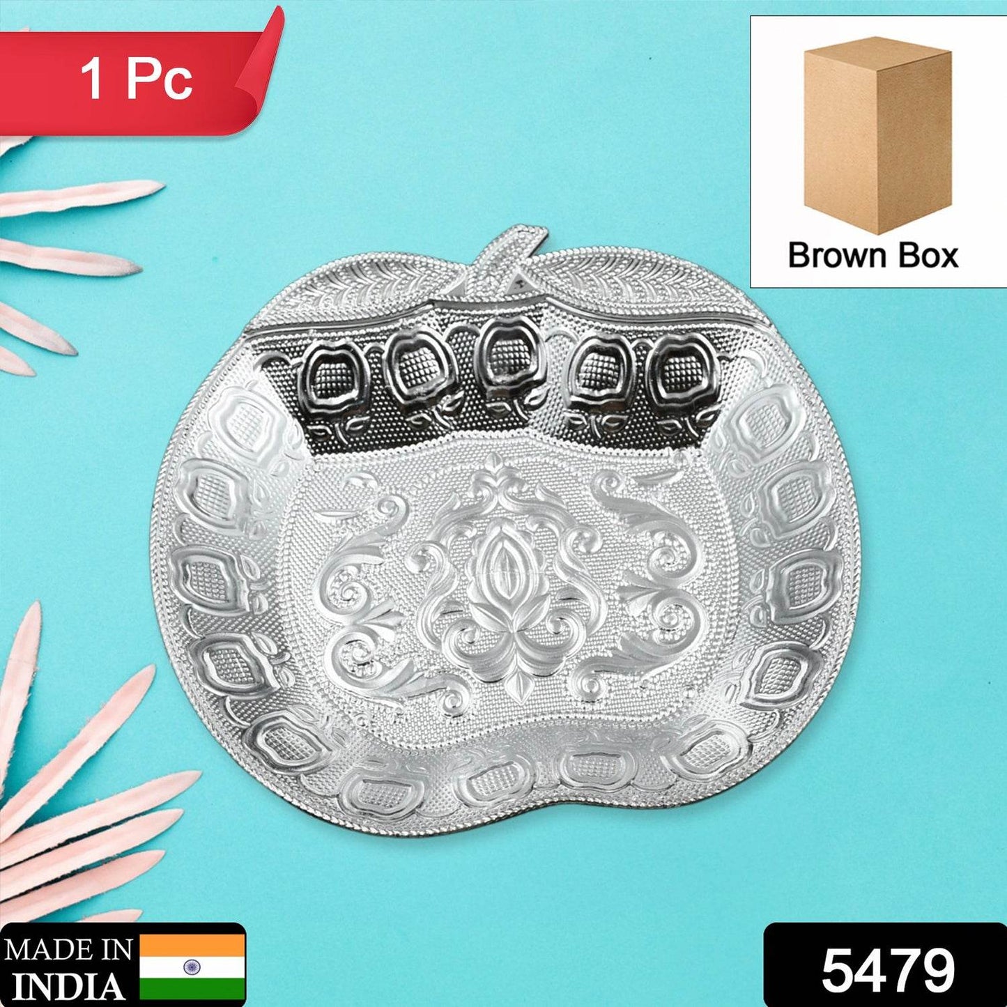 DECORATIVE MUKHWAS SERVING TRAY SERVING MUKHWAS PLATE FANCY TRAY DRY FRUIT SERVING TRAY (1 Pc Set) - infinityexculsivestore.com