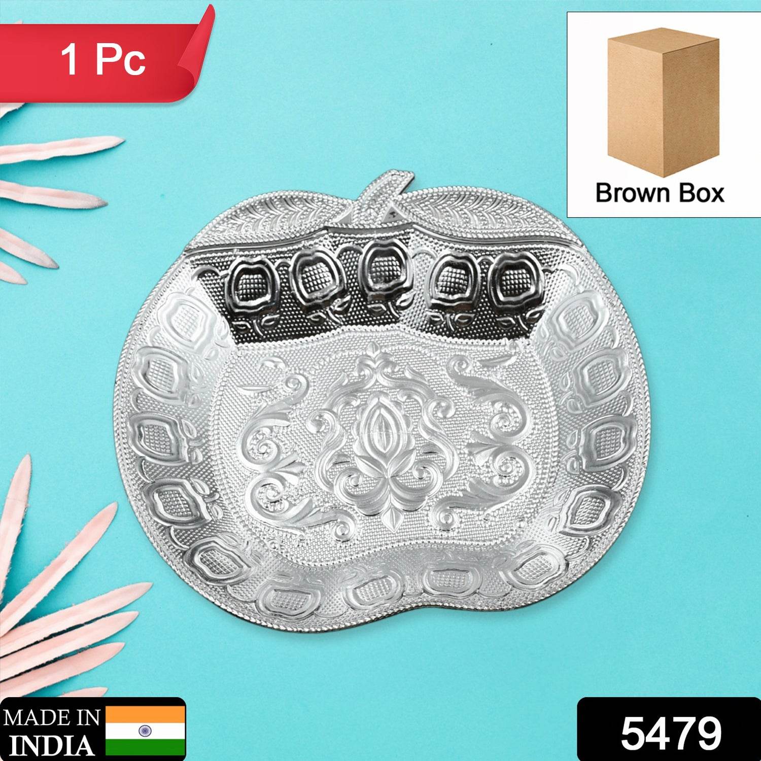 DECORATIVE MUKHWAS SERVING TRAY SERVING MUKHWAS PLATE FANCY TRAY DRY FRUIT SERVING TRAY (1 Pc Set) - infinityexculsivestore.com