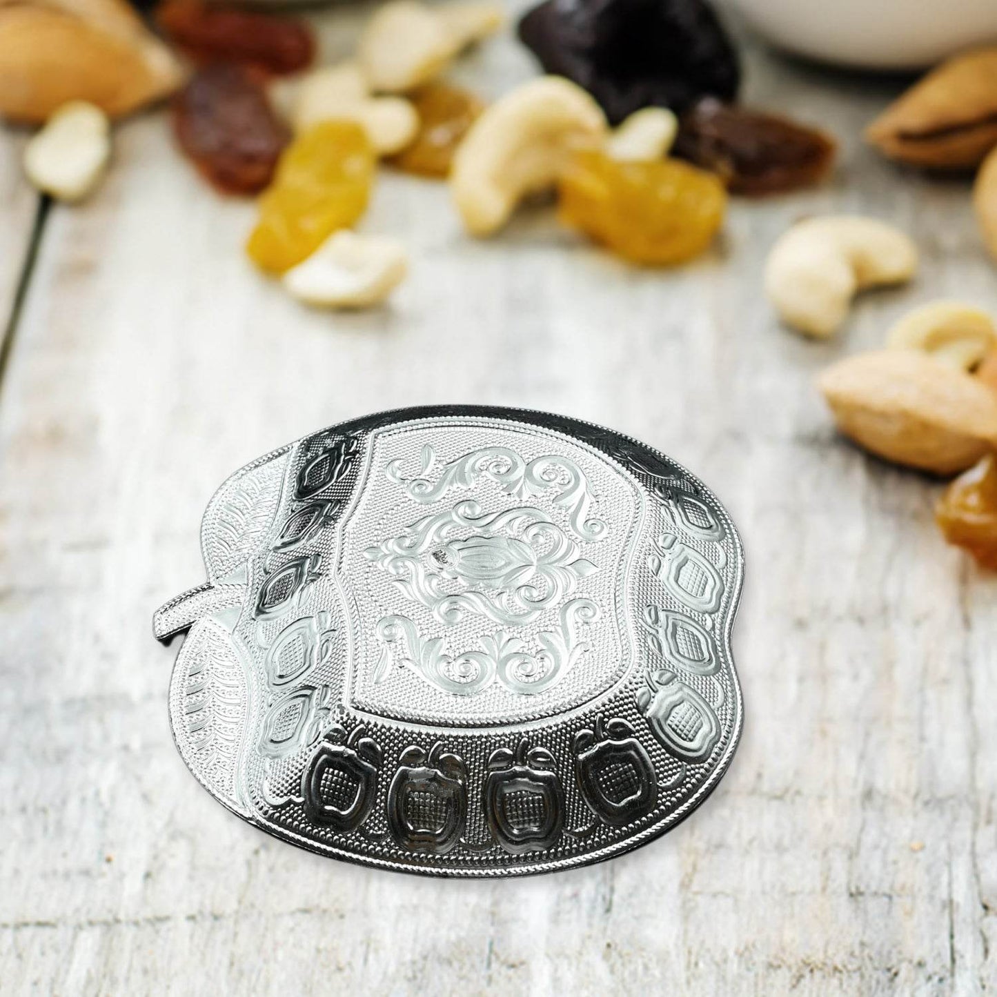 DECORATIVE MUKHWAS SERVING TRAY SERVING MUKHWAS PLATE FANCY TRAY DRY FRUIT SERVING TRAY (1 Pc Set) - infinityexculsivestore.com