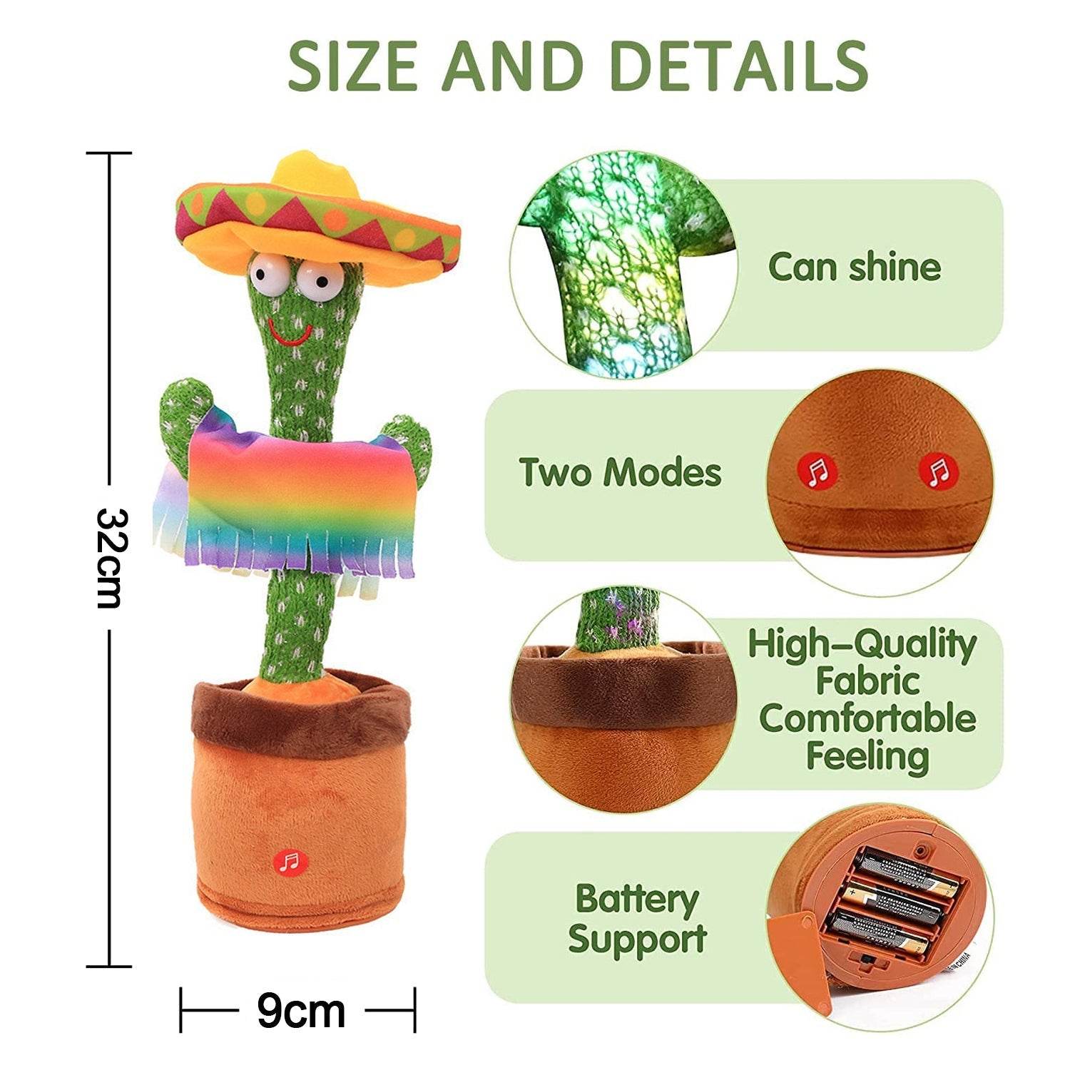 Dancing Cactus Toy - infinityexculsivestore.com