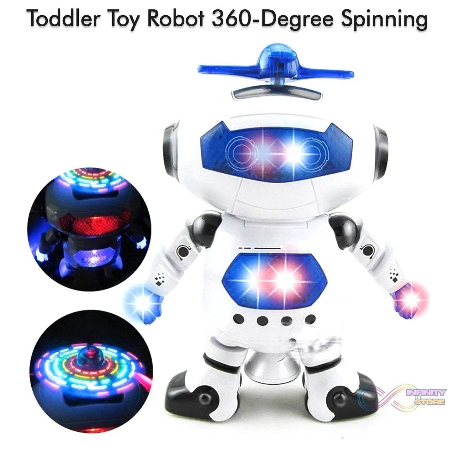 Dancing Robot with 3D Lights and Music. - infinityexculsivestore.com