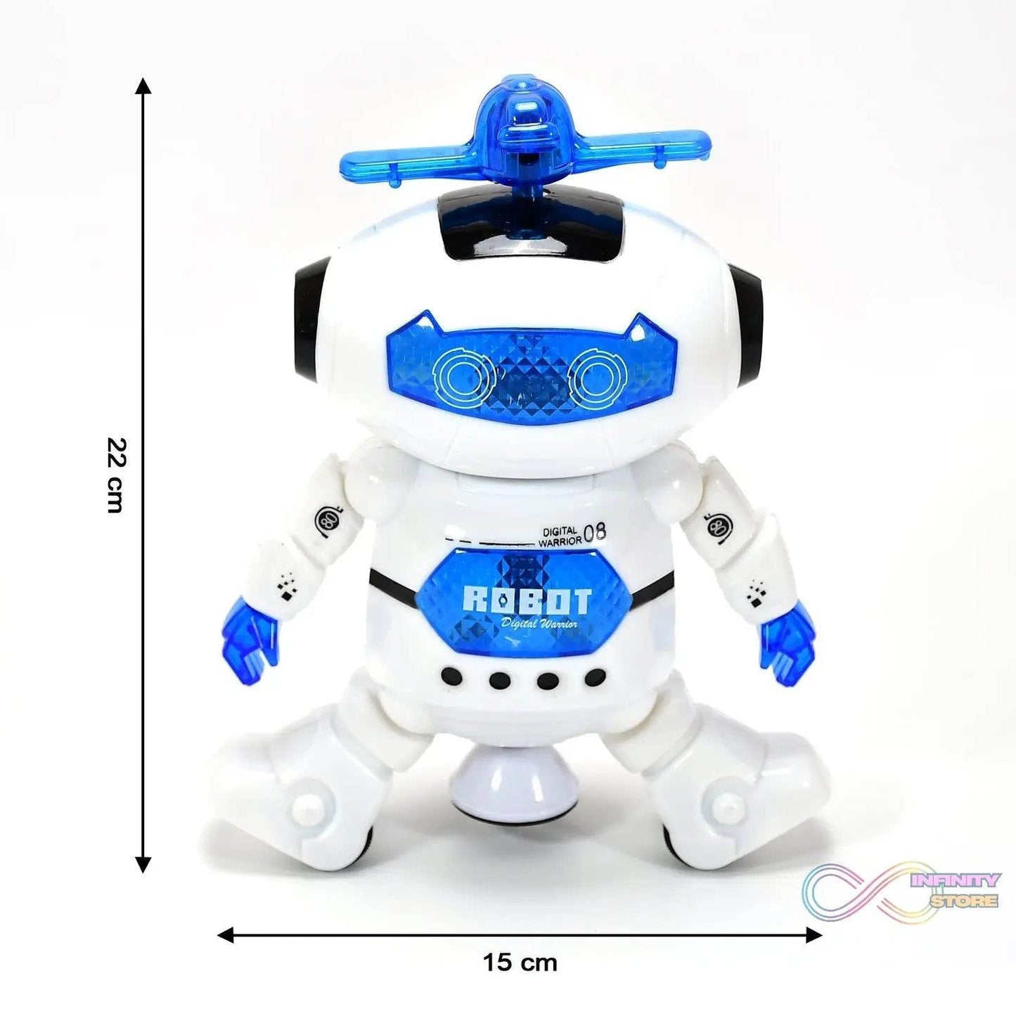 Dancing Robot with 3D Lights and Music. - infinityexculsivestore.com