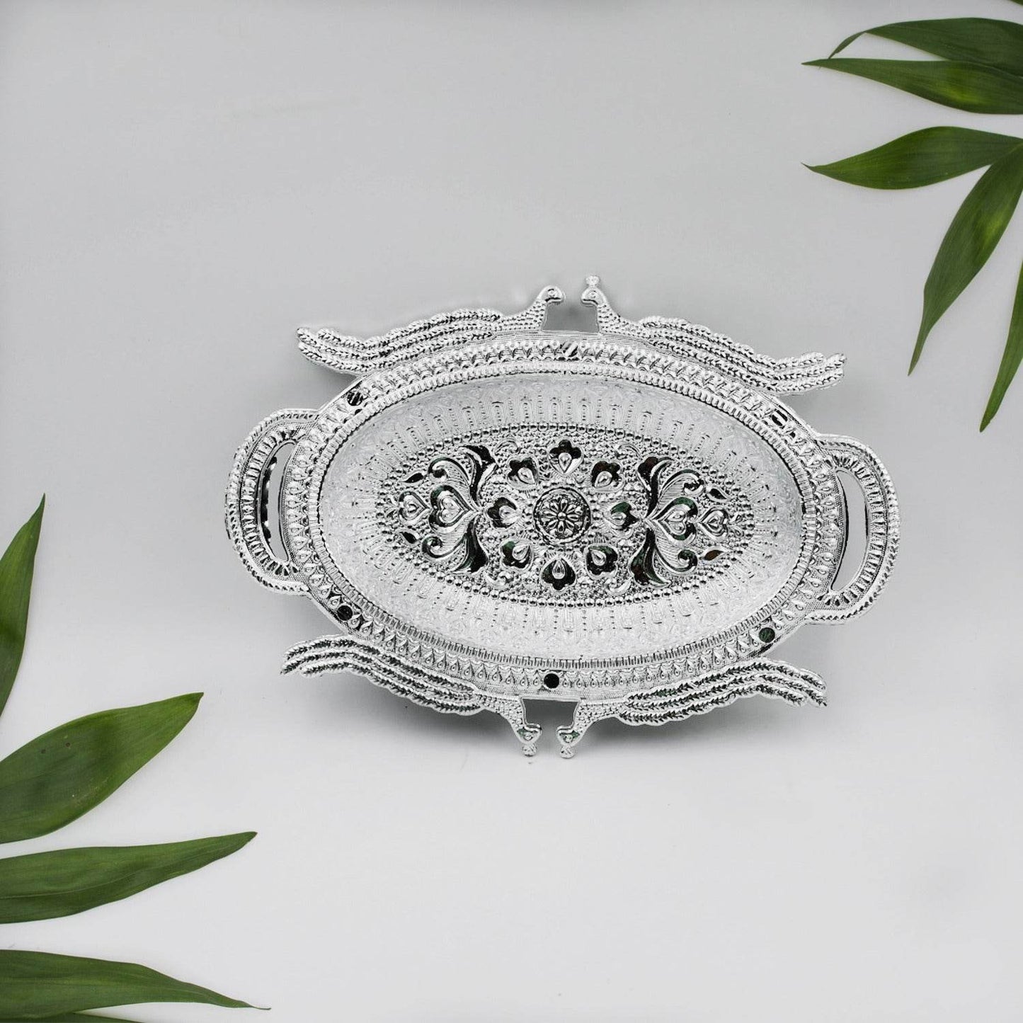 Decorative Mukhwas Serving Tray Serving Mukhwas Plate Fancy Candy Tray Dry Fruit Serving Tray - infinityexculsivestore.com