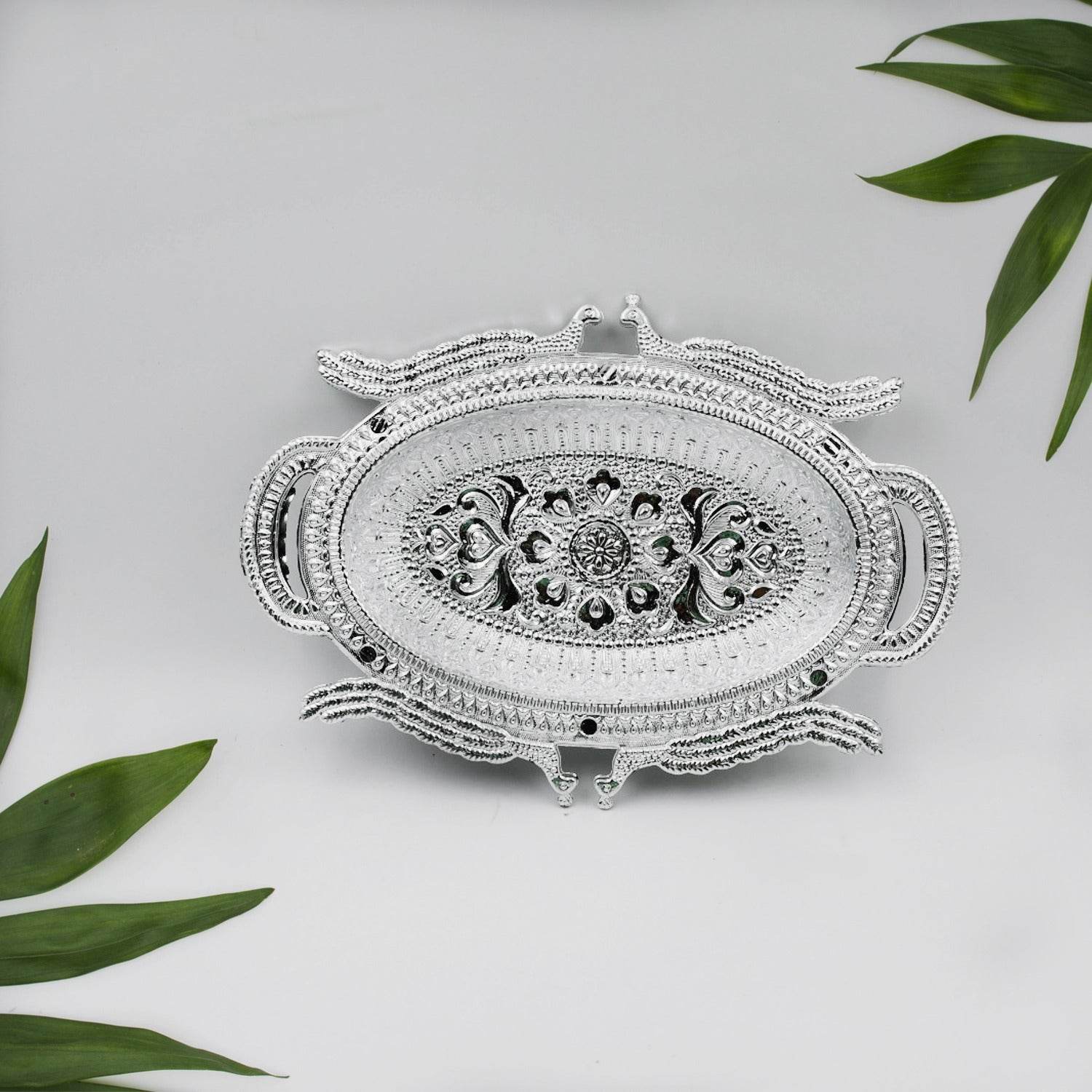 Decorative Mukhwas Serving Tray Serving Mukhwas Plate Fancy Candy Tray Dry Fruit Serving Tray - infinityexculsivestore.com