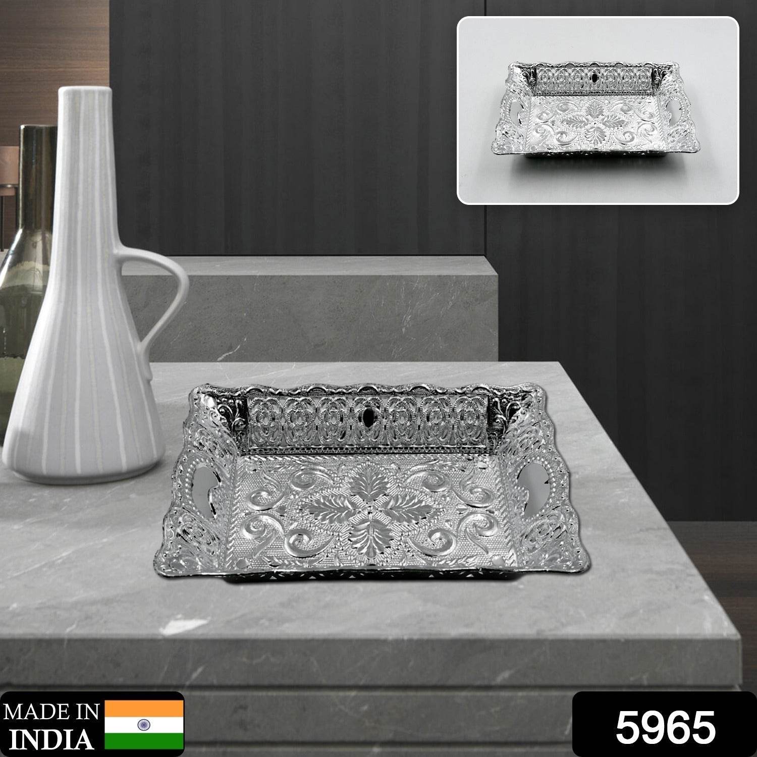 Decorative Mukhwas Serving Tray Serving Mukhwas Plate Fancy Candy Tray Dry Fruit Serving Tray - infinityexculsivestore.com