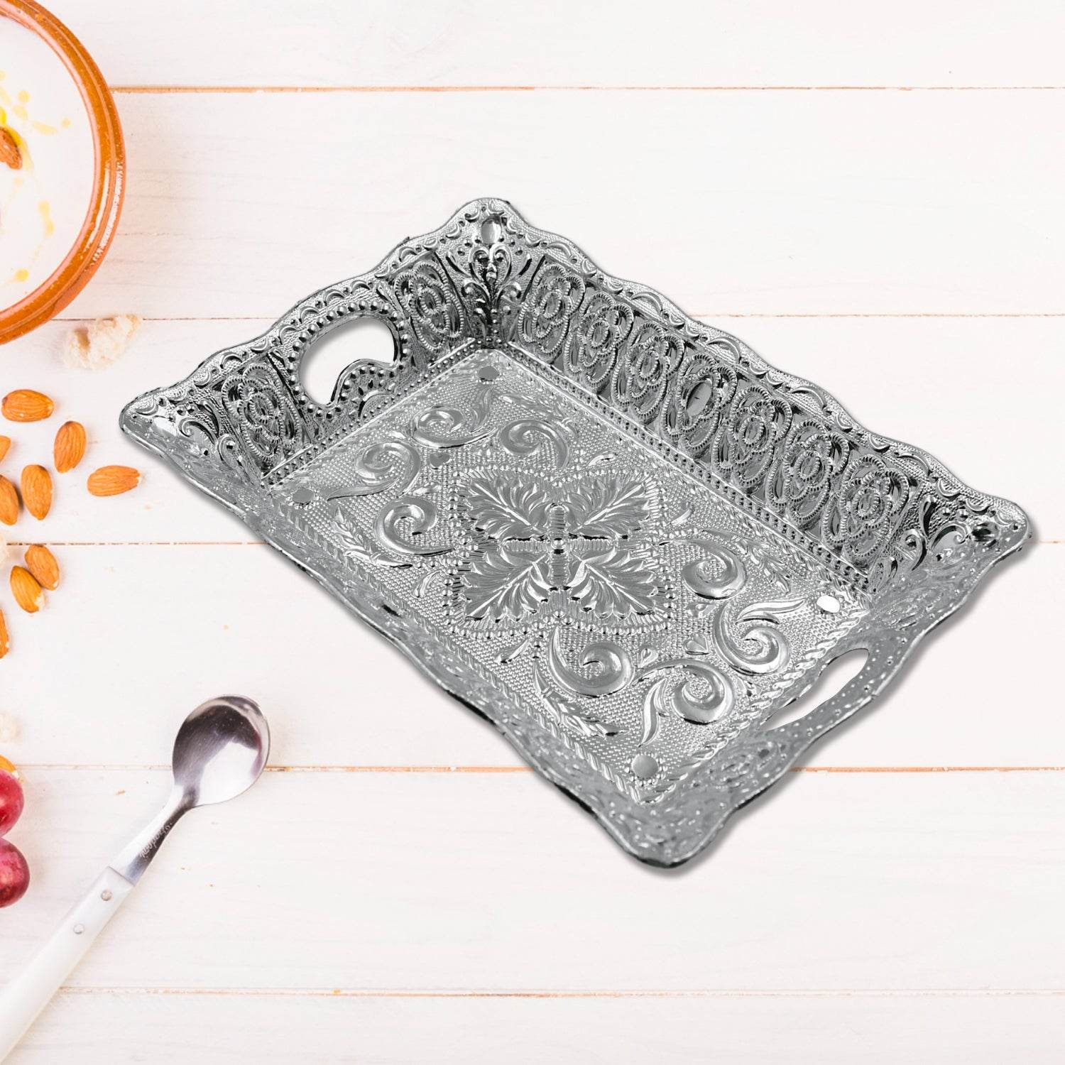 Decorative Mukhwas Serving Tray Serving Mukhwas Plate Fancy Candy Tray Dry Fruit Serving Tray - infinityexculsivestore.com